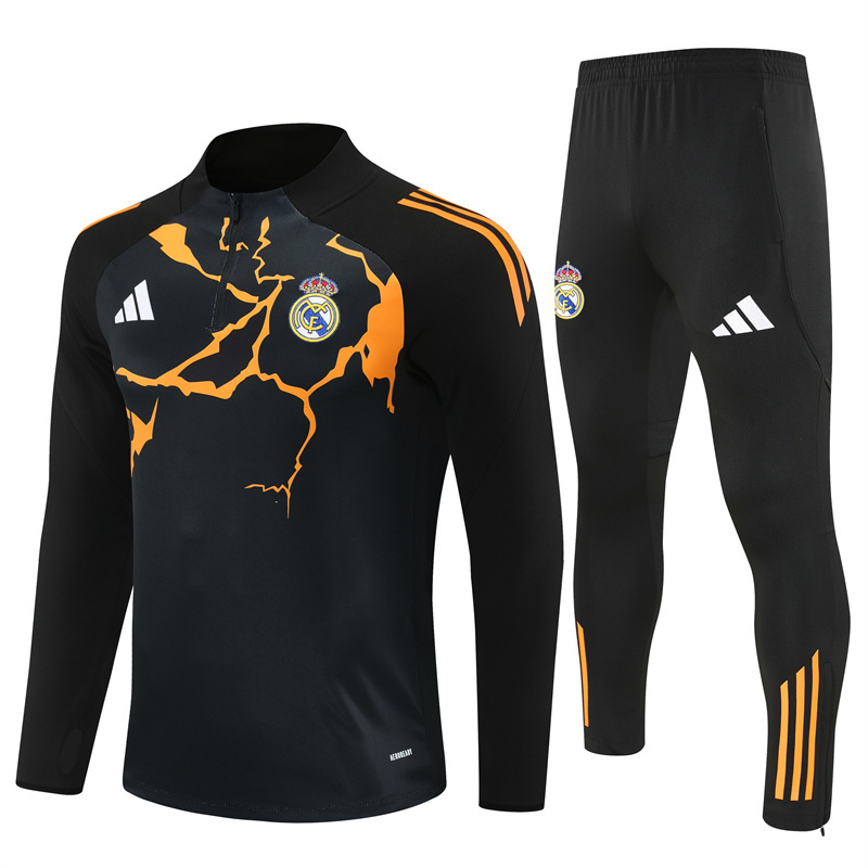 Adult / Kids 2526 Real Madrid Half Zipper Training Suit