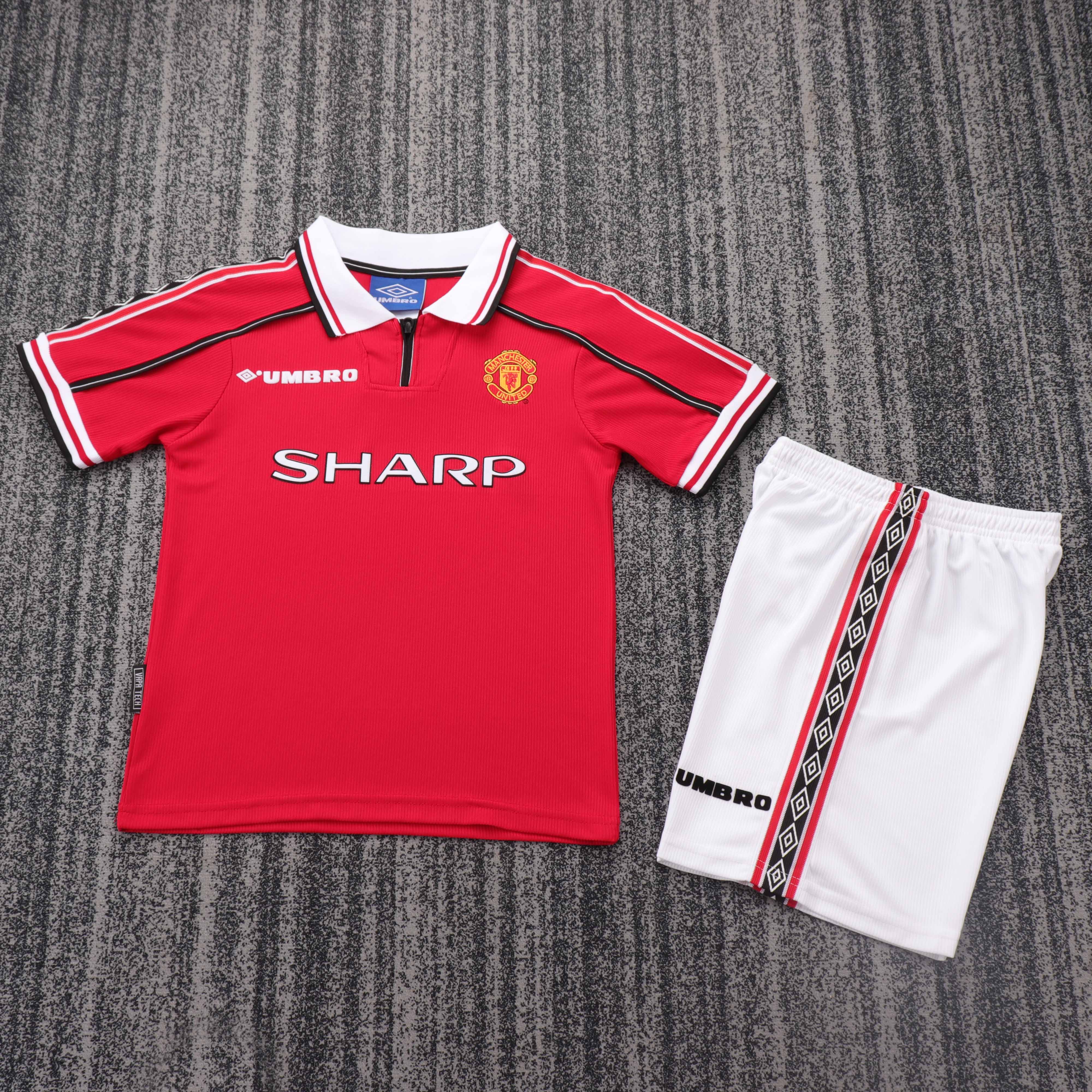 Kids Retro Man Utd 98/99 Home