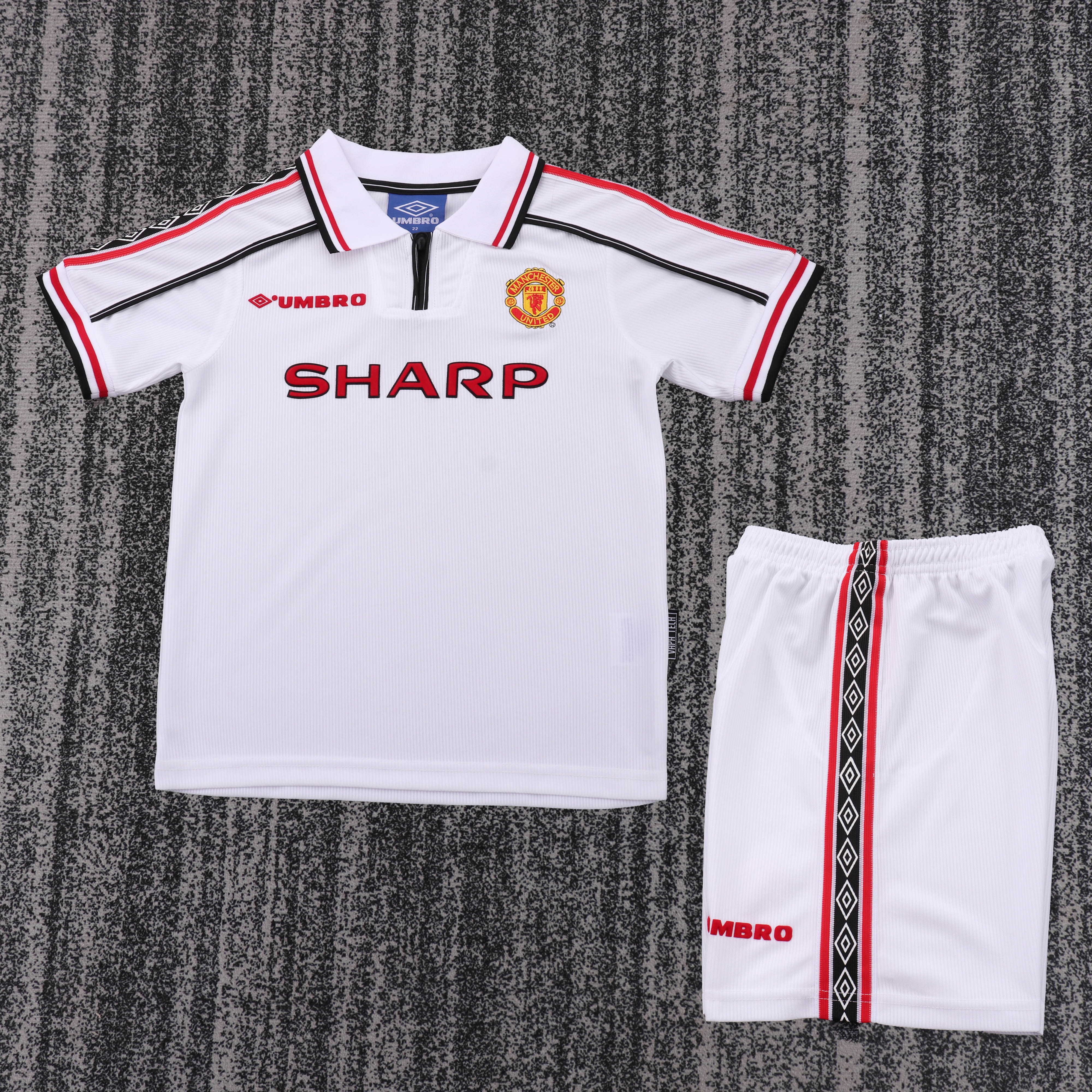 Kids Retro Man Utd 98/99 White