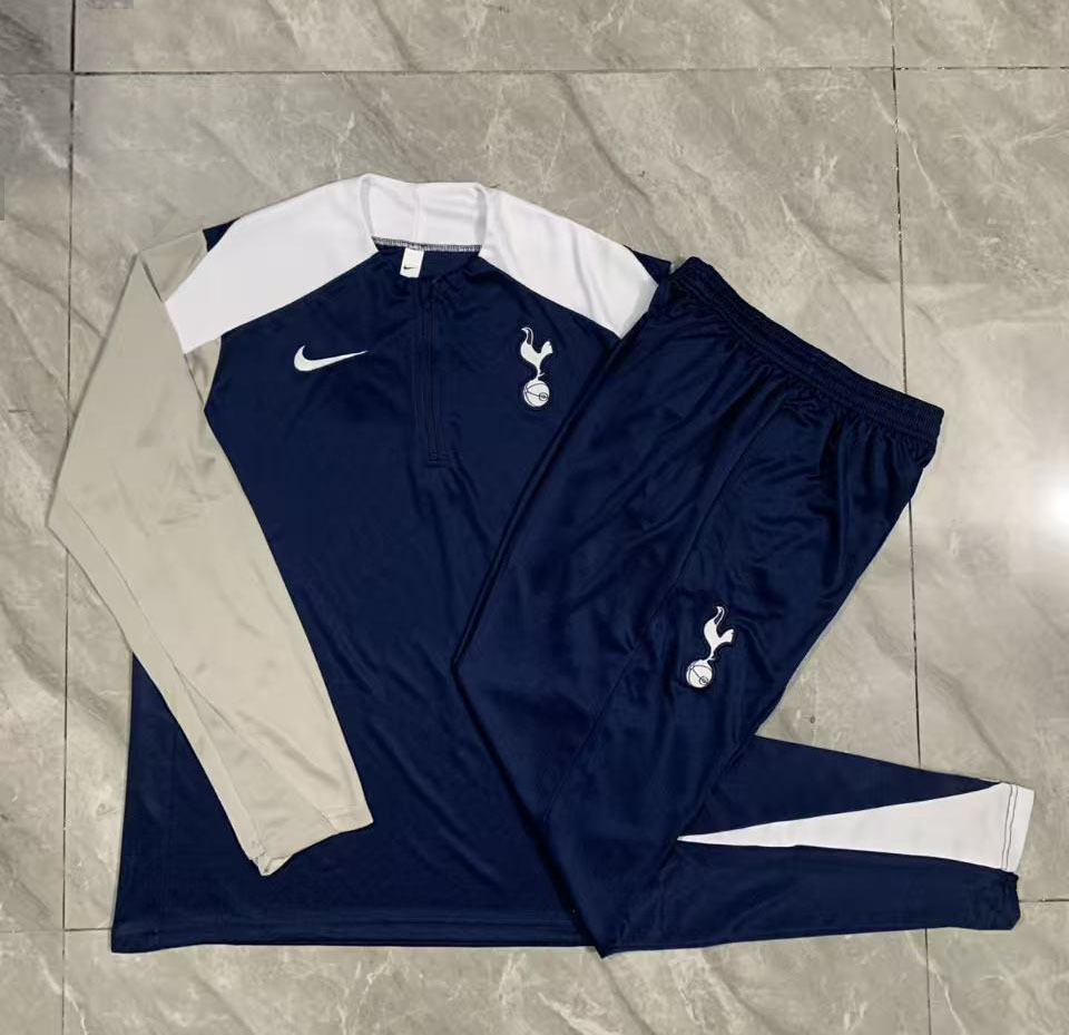 Adult / Kids 2526 Tottenham Hotspur Half Zipper Training Suit