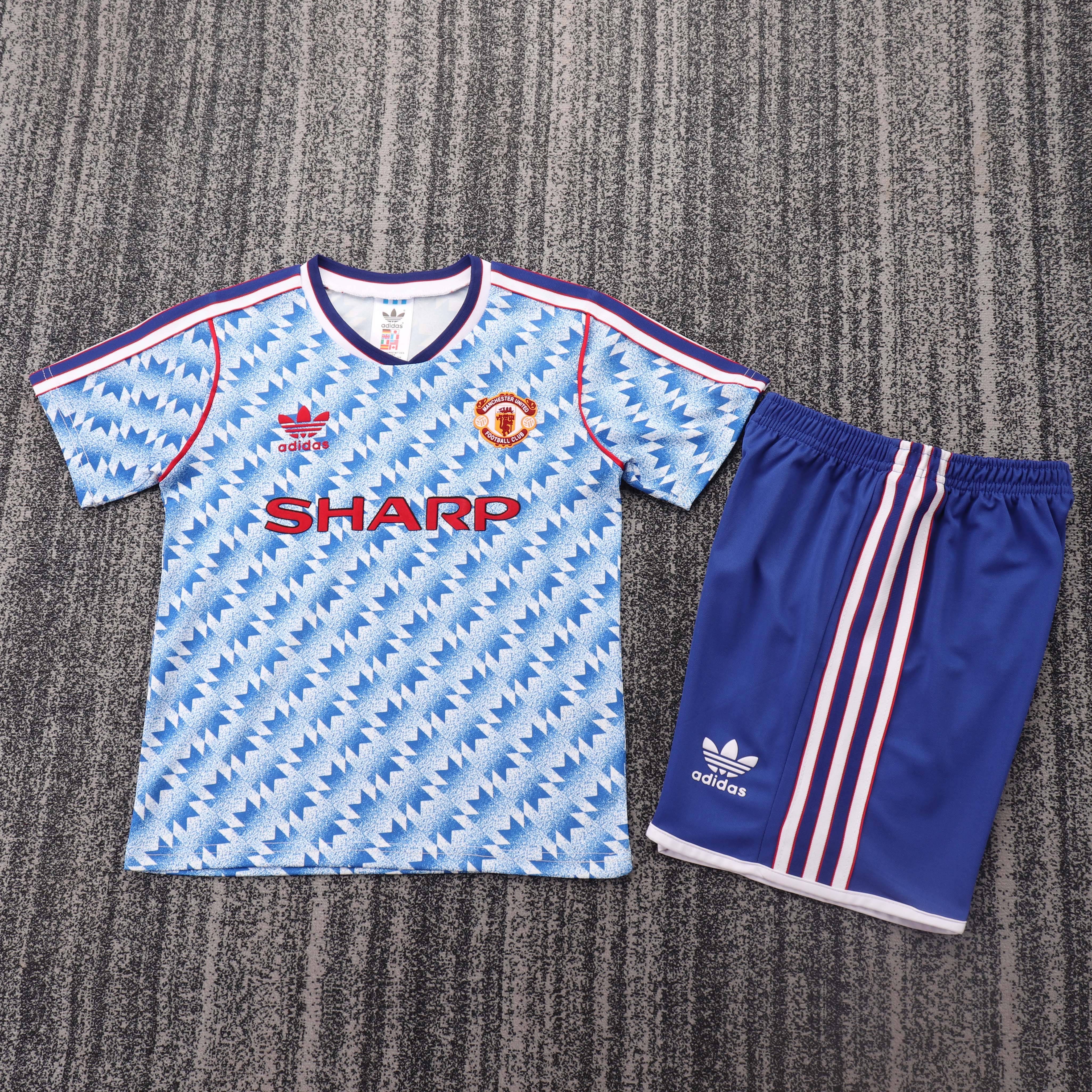 Kids Retro Man Utd 90/92 Away