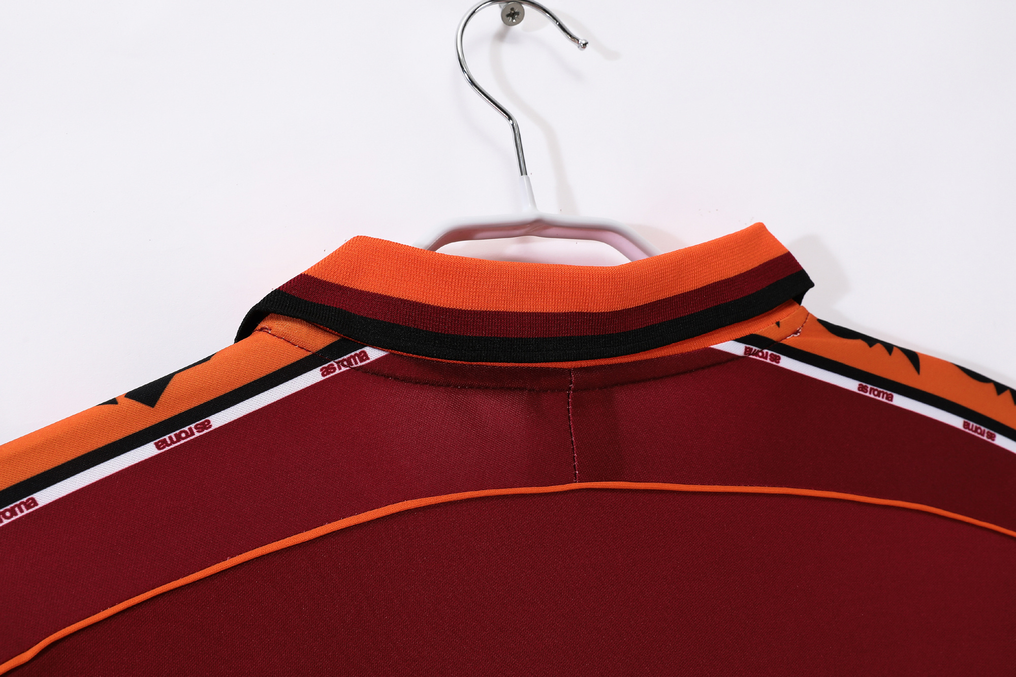 Retro Roma 98/99 Home Long Sleeves Jersey  S-XXL