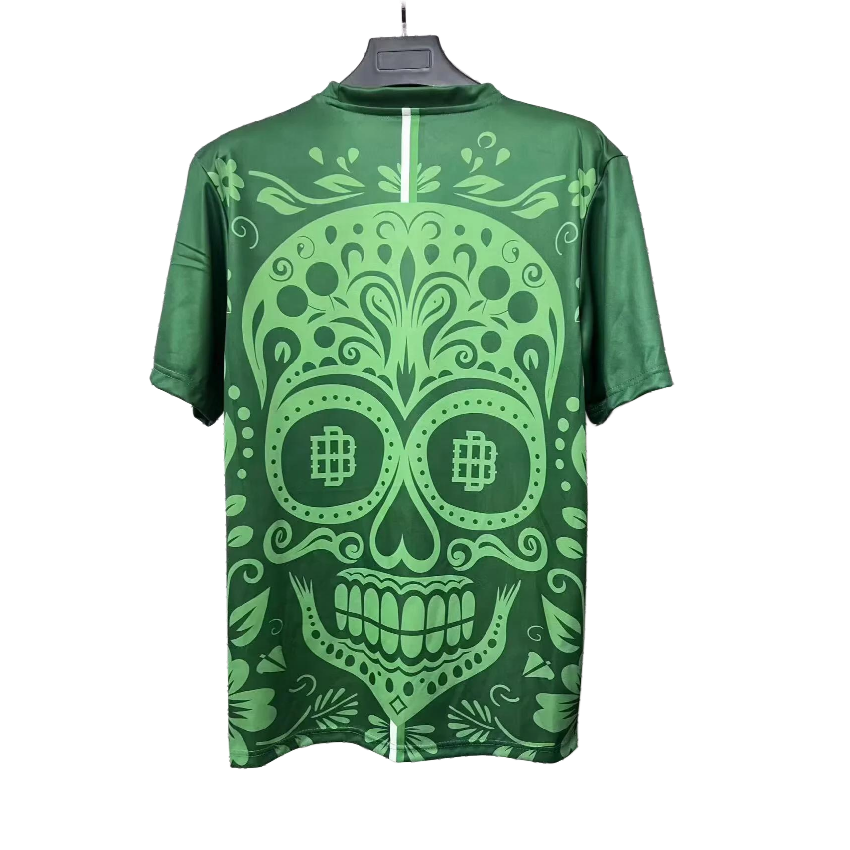 Camiseta Día De Muertos Hombre Verde