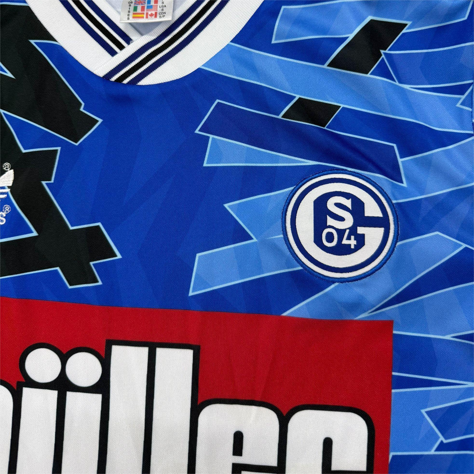 Retro 93/94 Schalke 04 Home Kit S-XXL