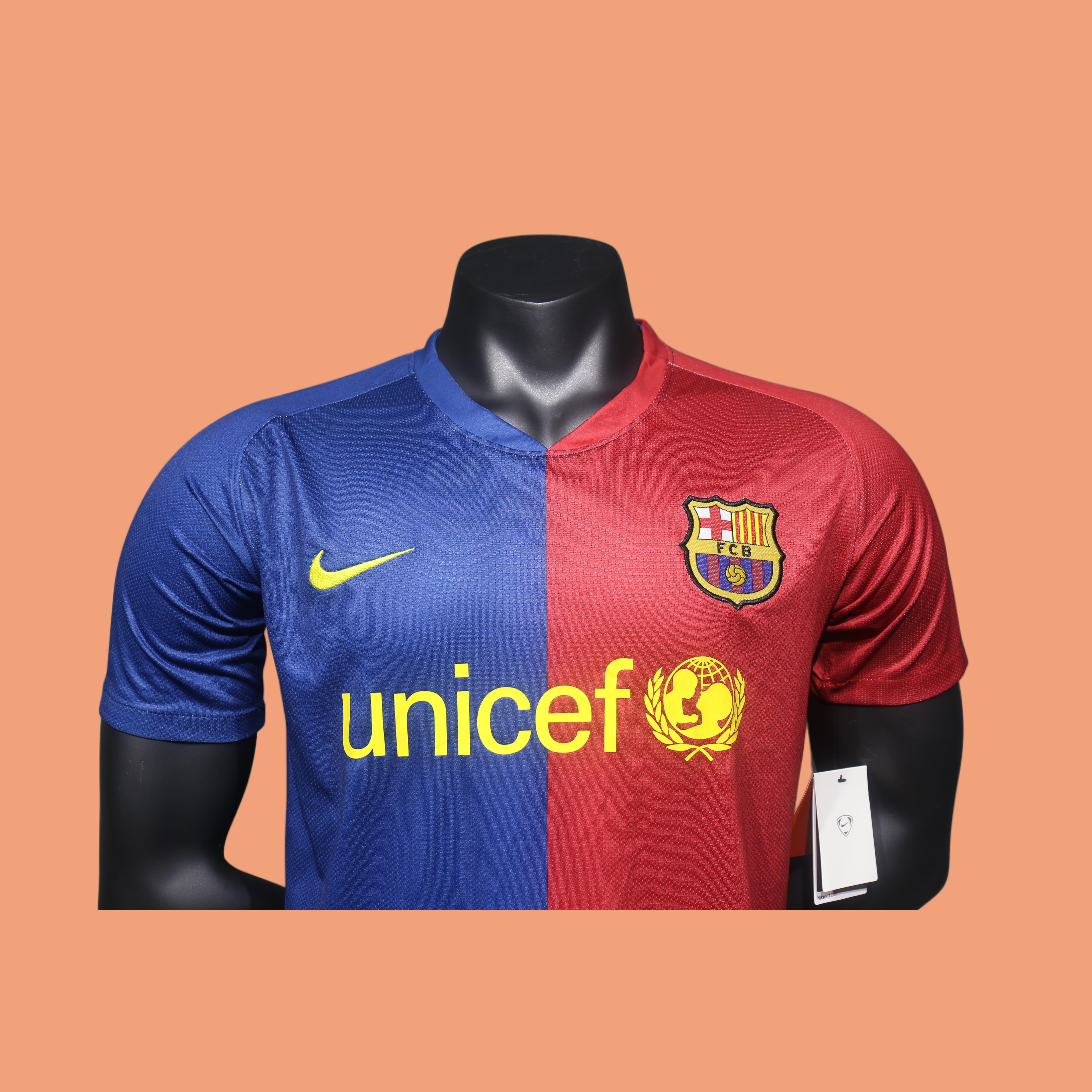 Player Version Retro 08-09 Barcelona Home Size S-3XL