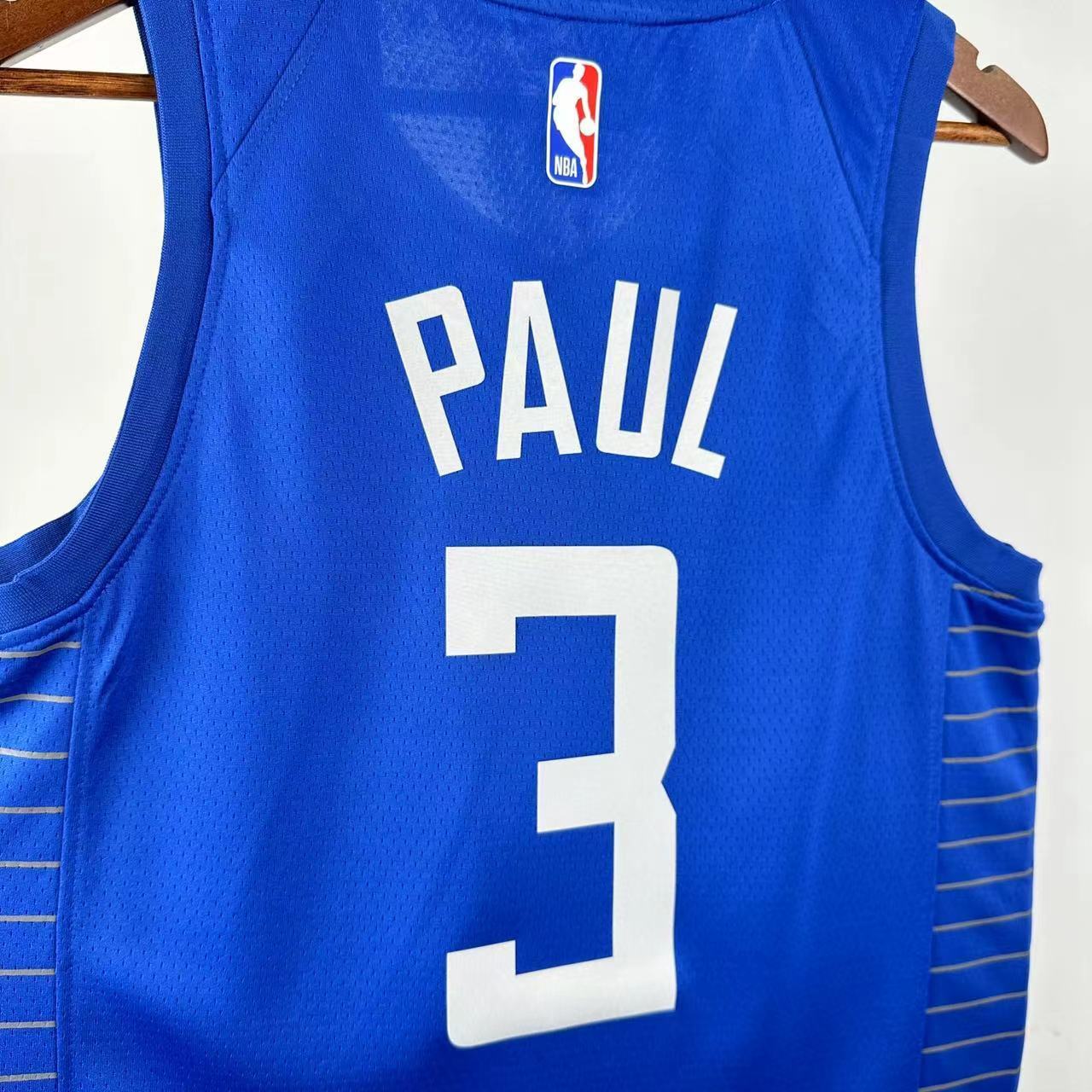 23 Season Los Angeles Clippers Away Blue  No.3 Paul