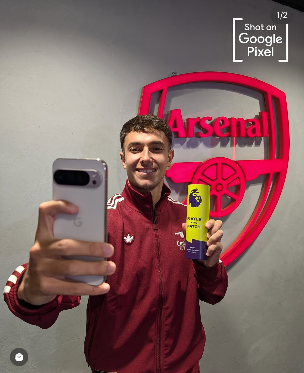 2526 Arsenal Full Zipper Training Suit Red