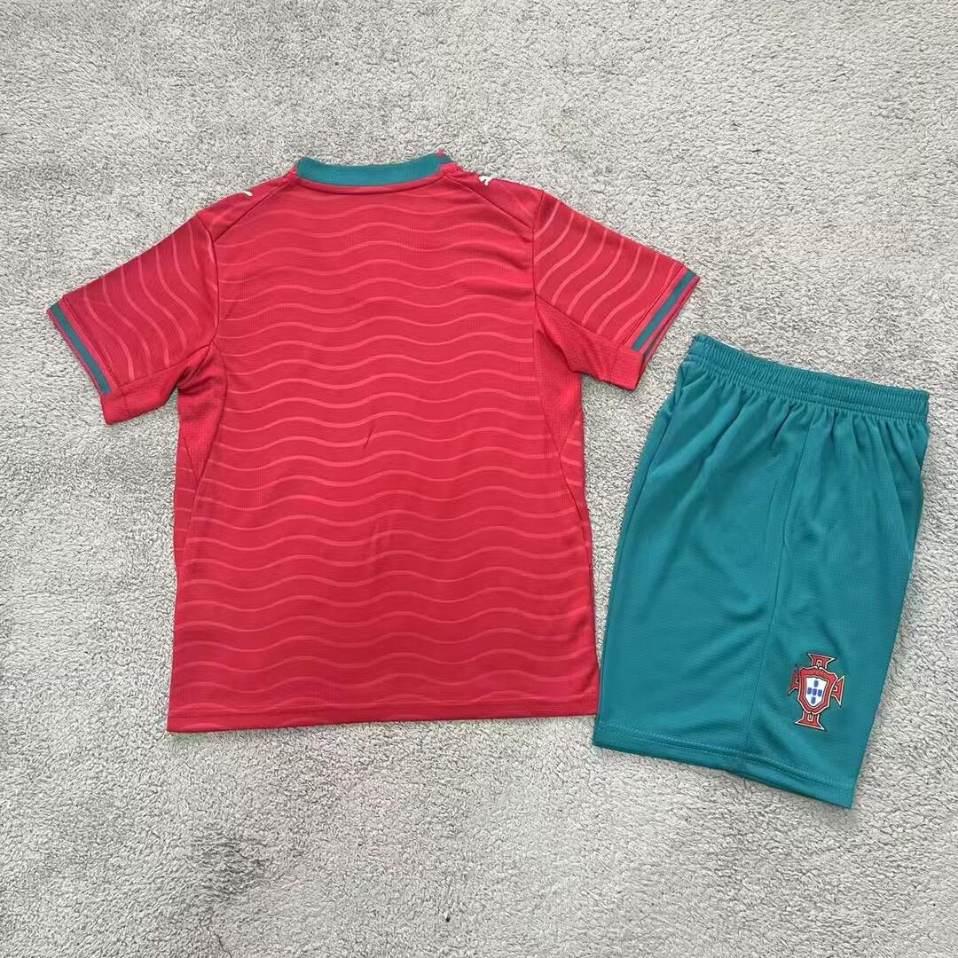 Kids 2026 World Cup Portugal Home Kit 16-28