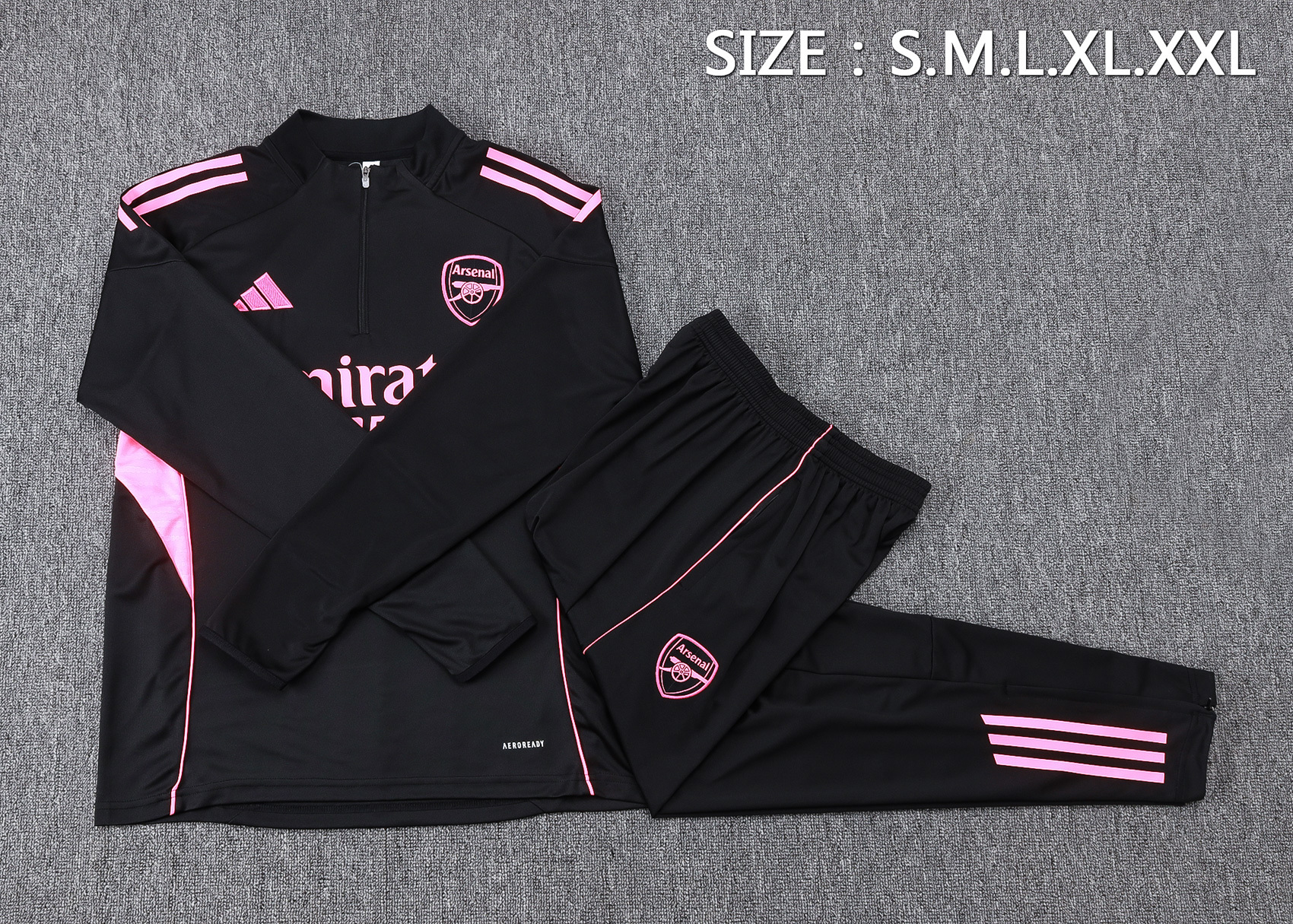 Adult / Kids 2526 Arsenal Half Zipper Training Suit