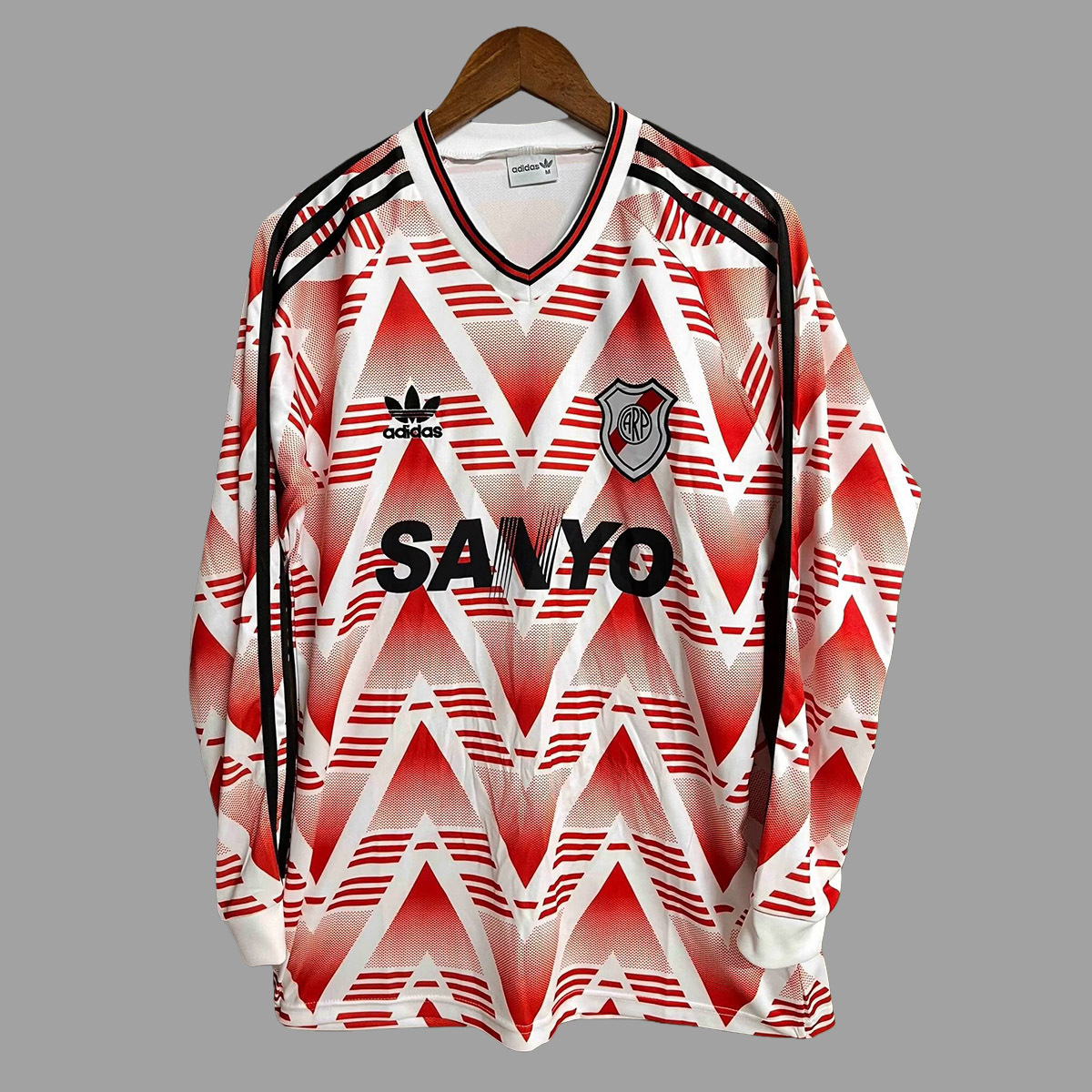 Retro River Plate 92/93 Away Jersey Long Sleeves  S-XXL