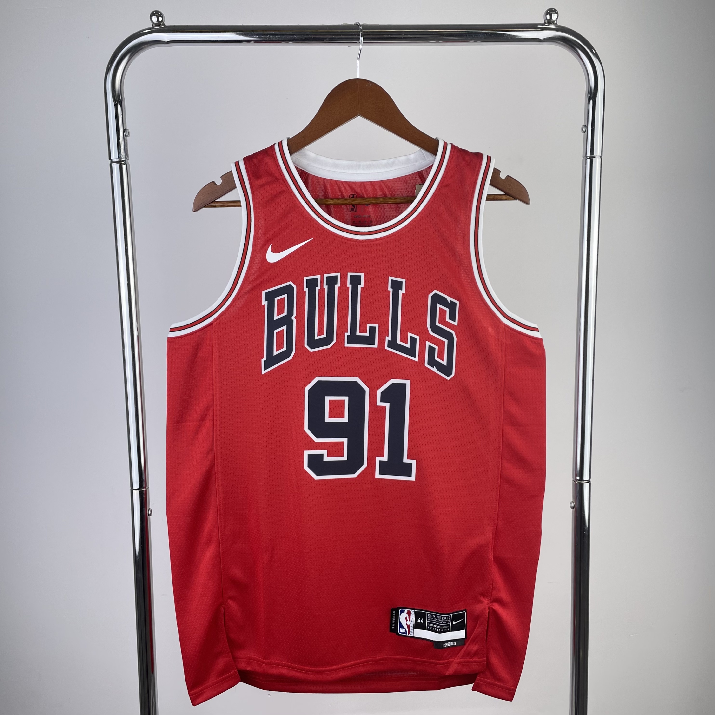 23 Season Chicago Bulls Red Jersey No.91