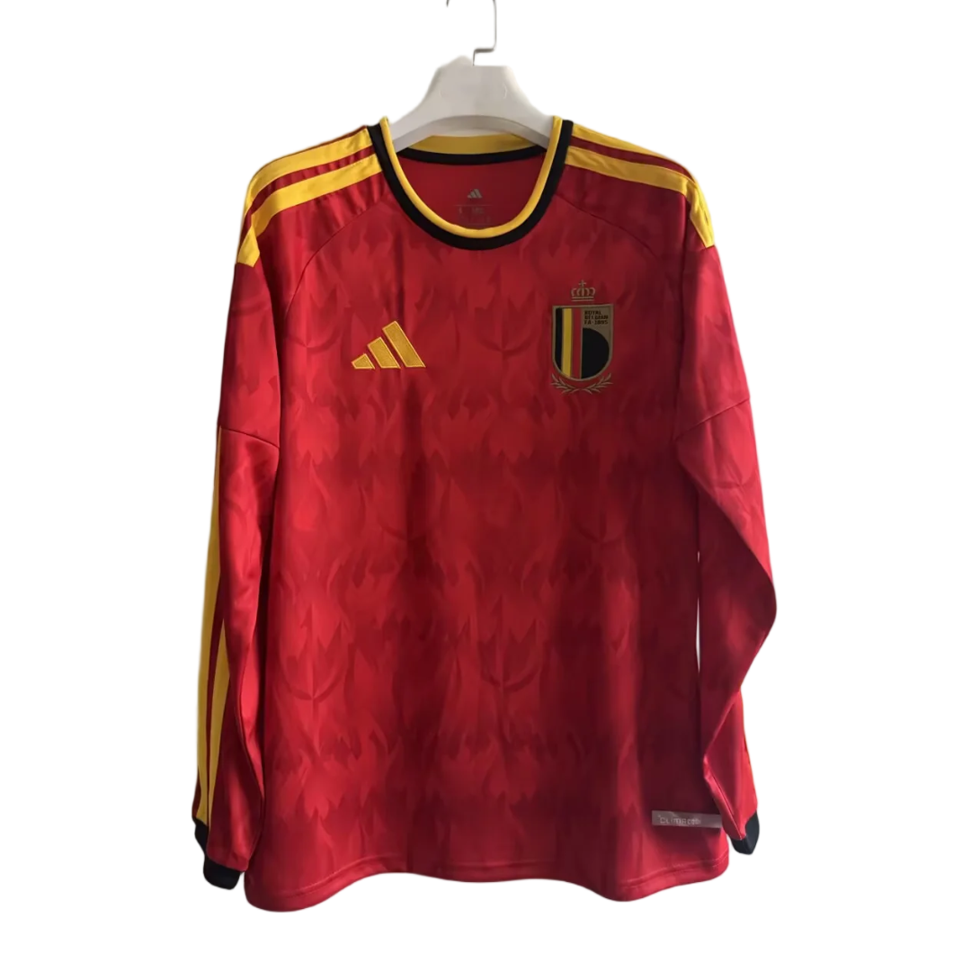 2026 World Cup Belgium Home Jersey Long Sleeves S-4XL