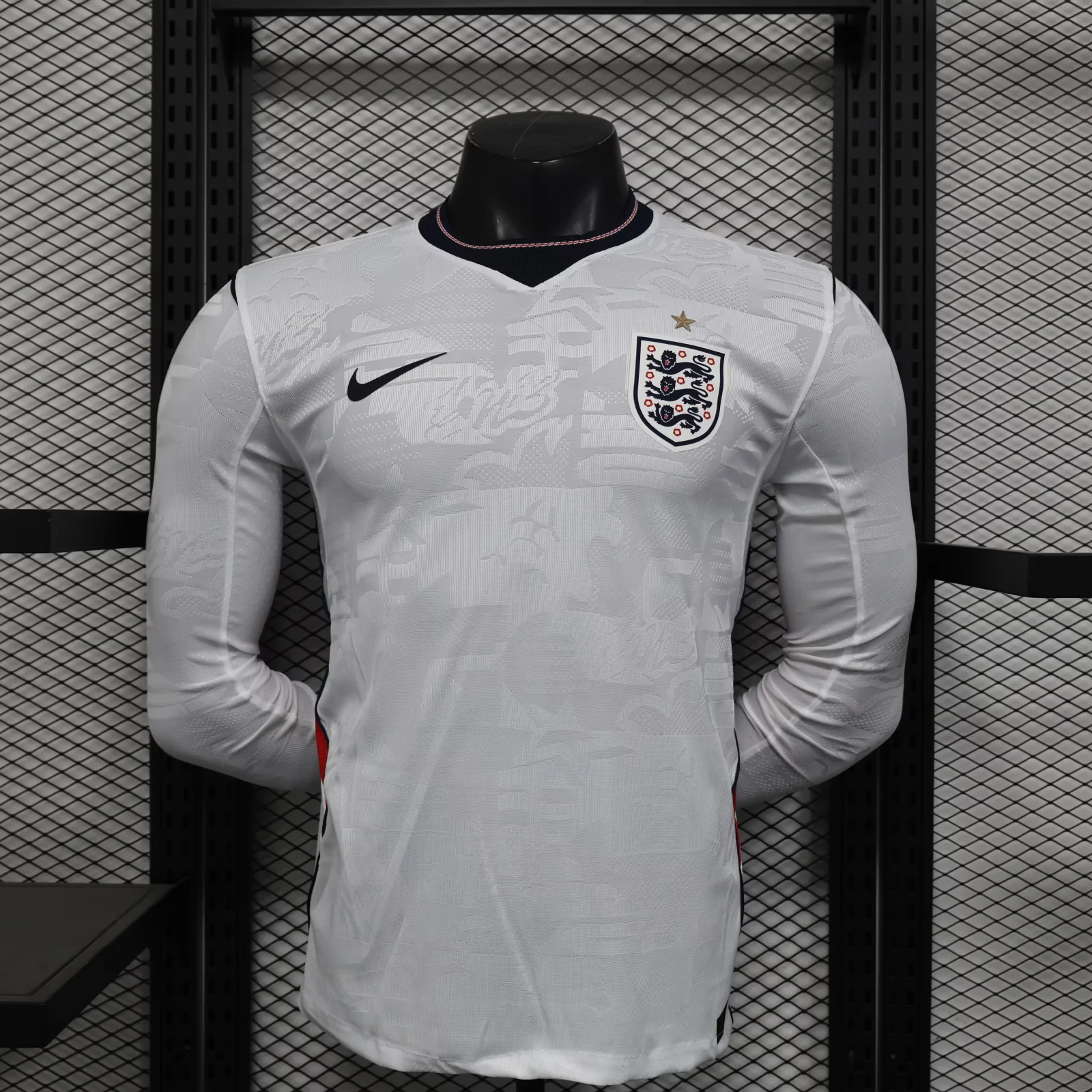 Player Version England 2026 Home Long Sleeves Jersey S-XXL