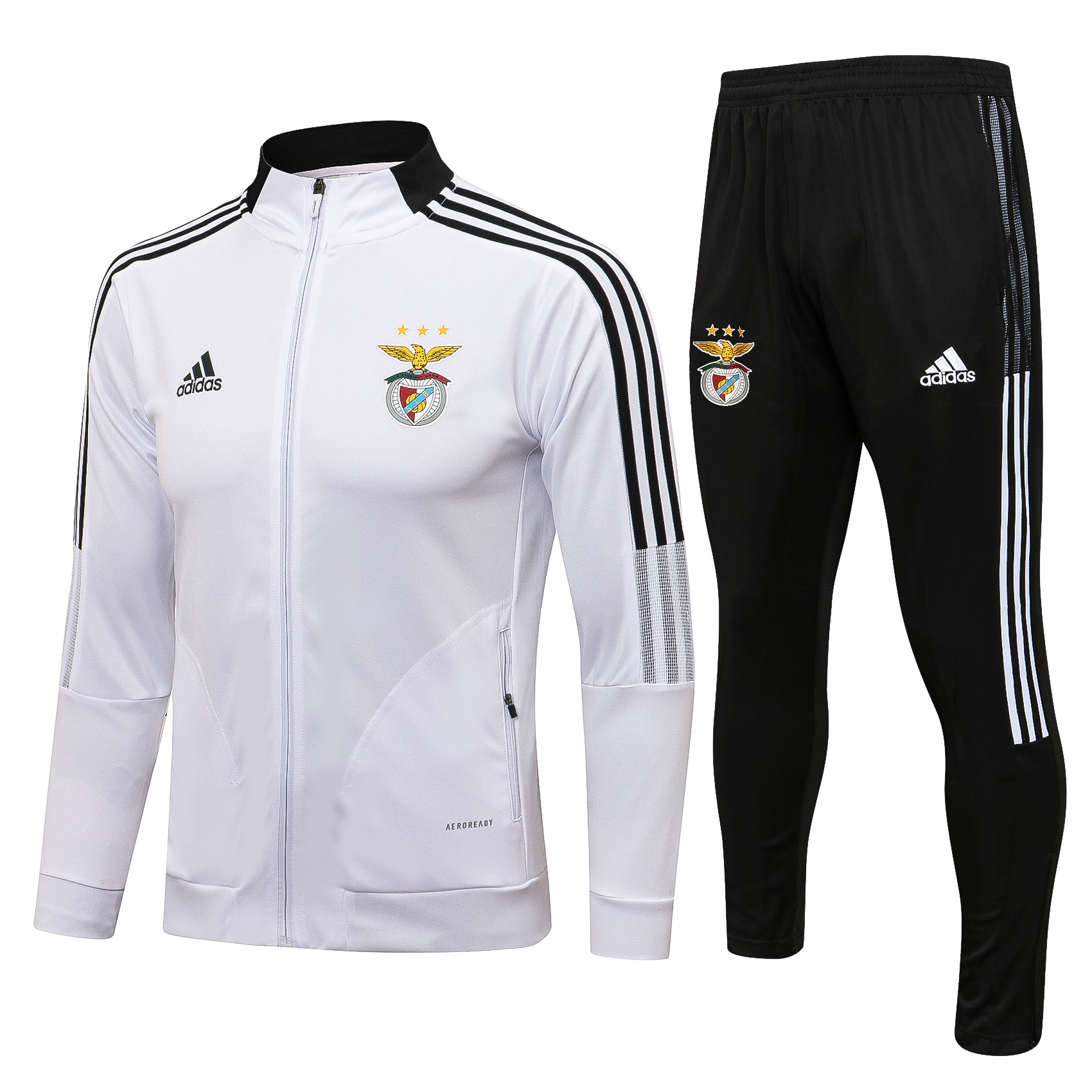 Benfica Full Zipper Training Suit White S-XXL