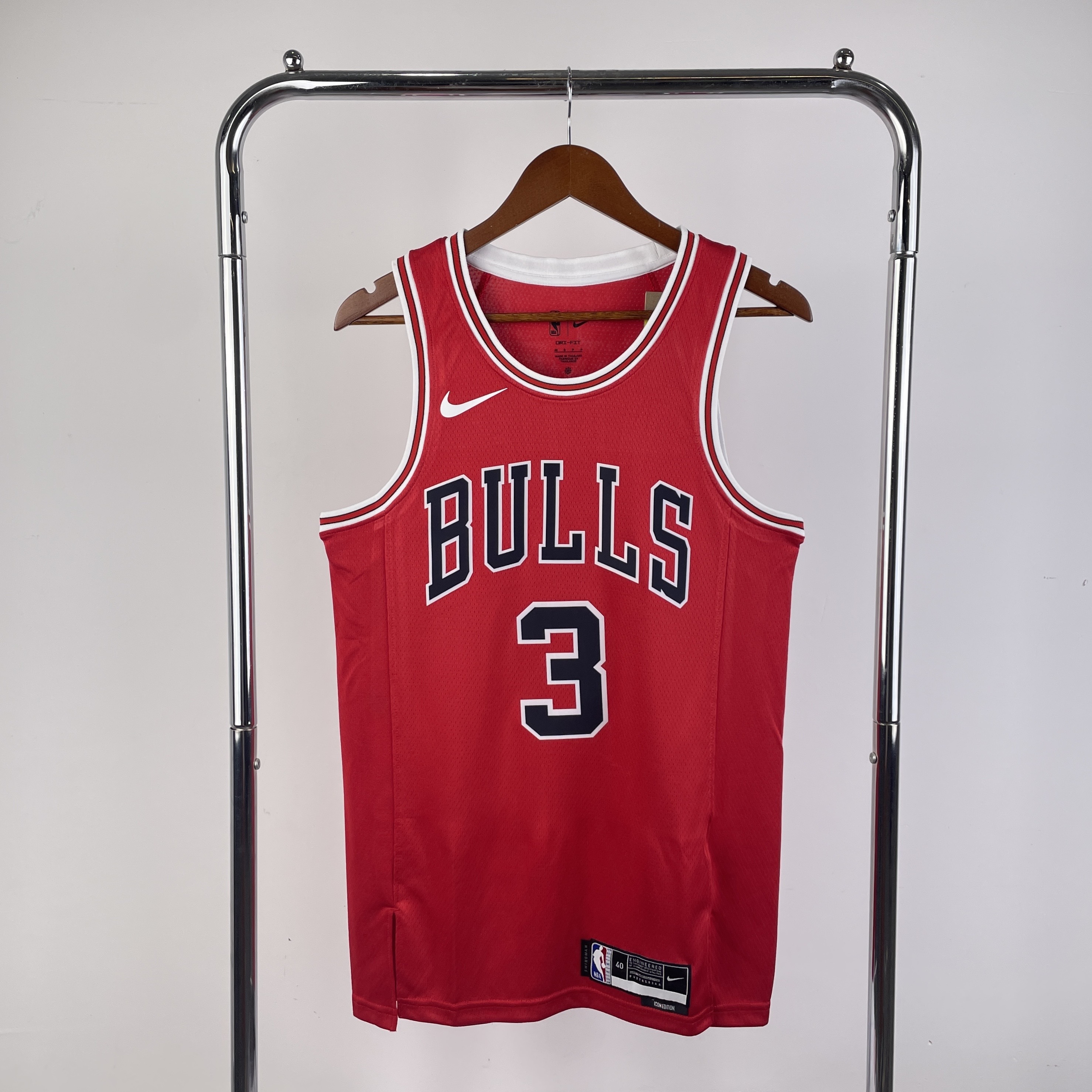 23 Season Chicago Bulls Red Jersey No.3