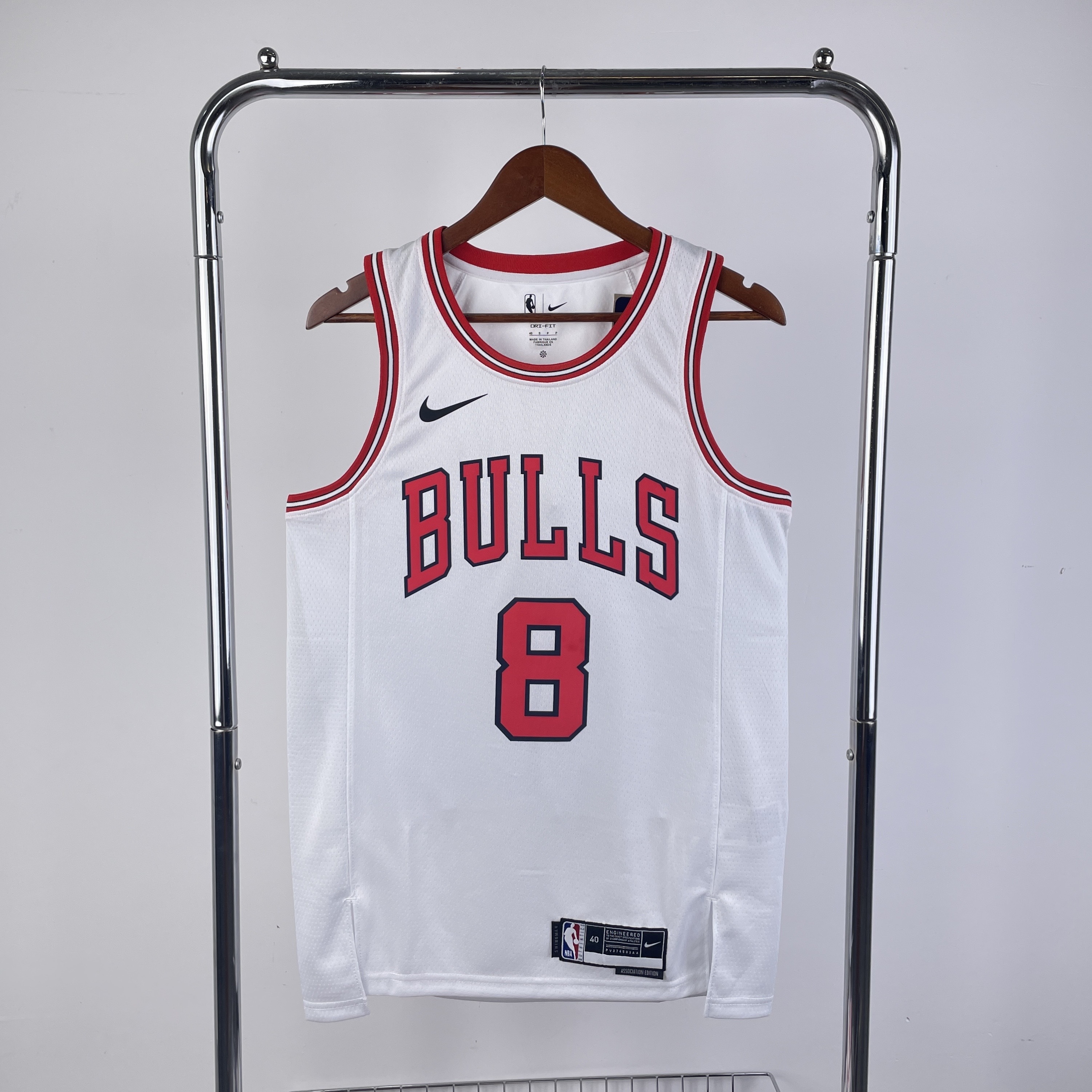 23 Season Chicago Bulls White Jersey No.8