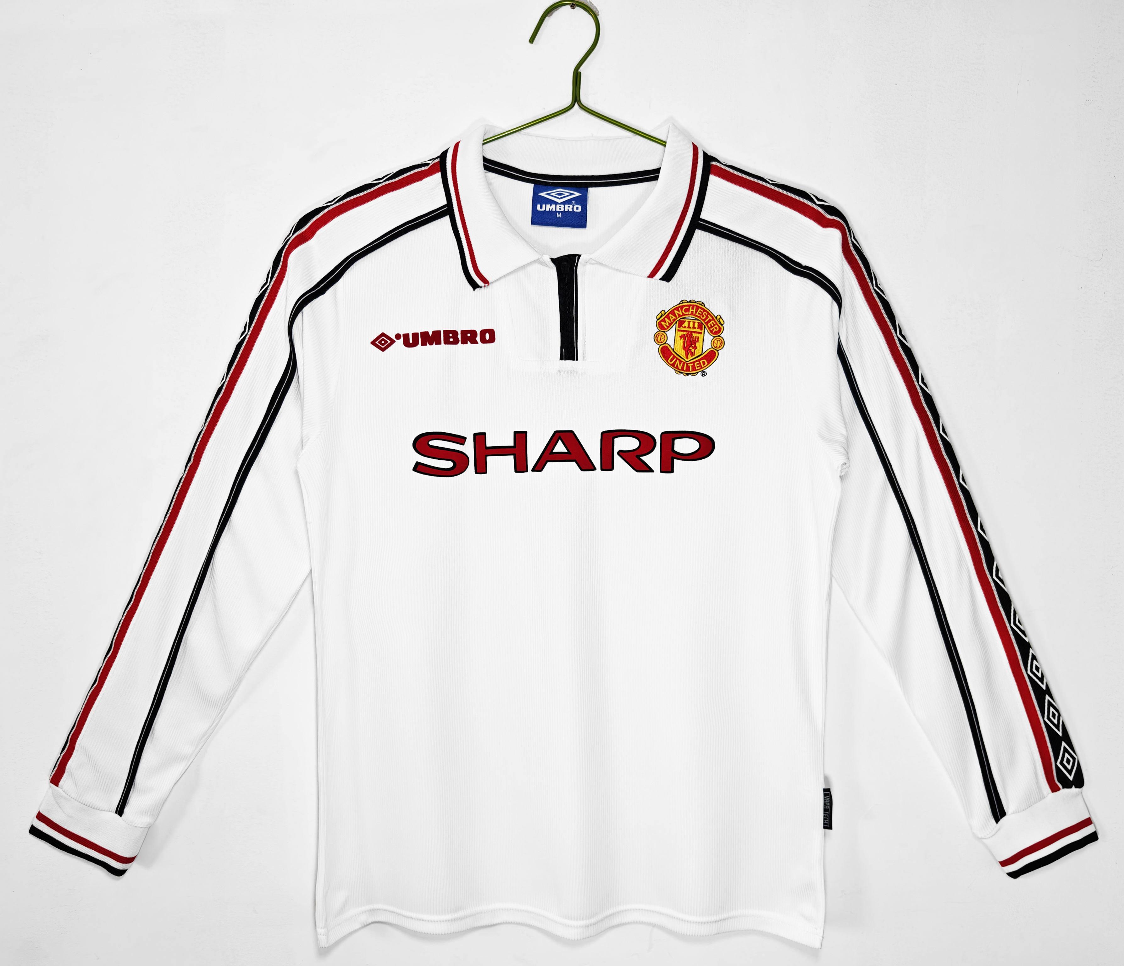 Retro Manchester United 1998/99 White Long Sleeves S-XXL