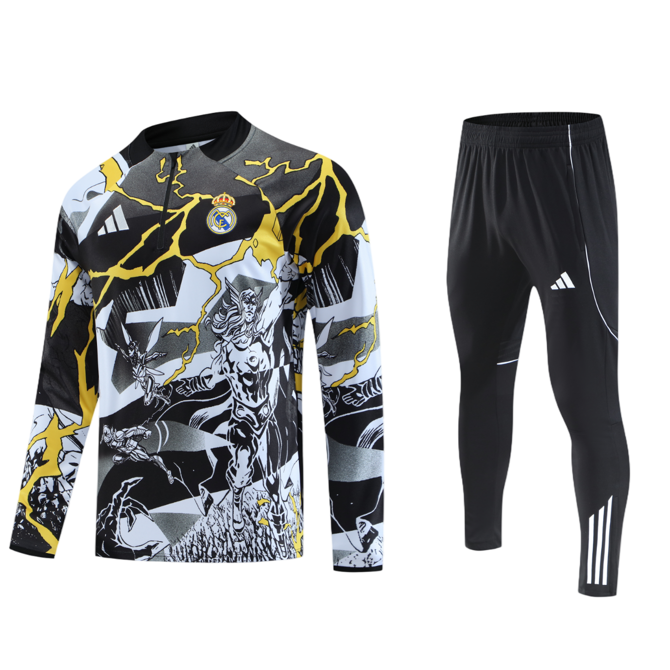 Real Madrid * Marvel Half Zipper Training Suit S-XXL