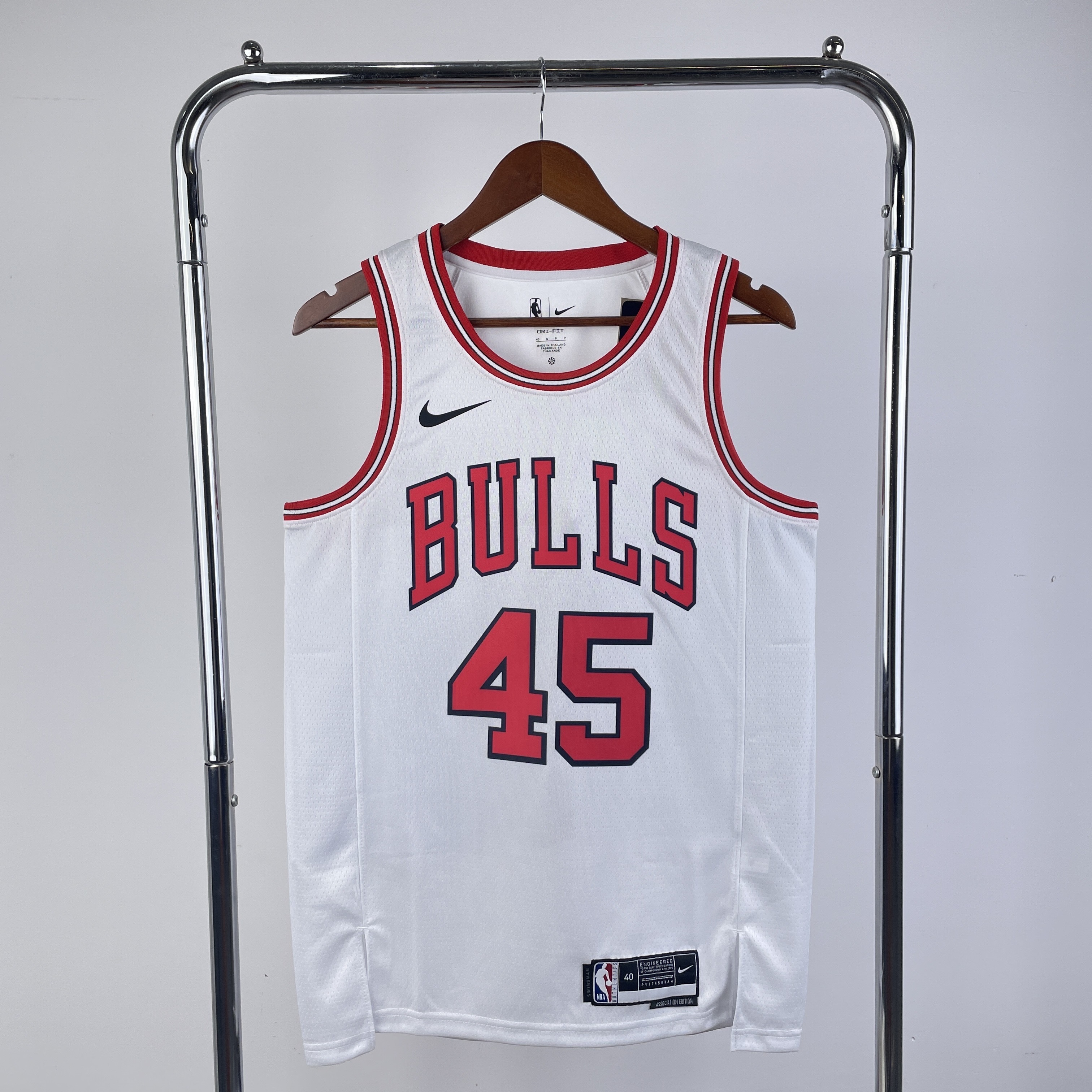 23 Season Chicago Bulls White Jersey No.45