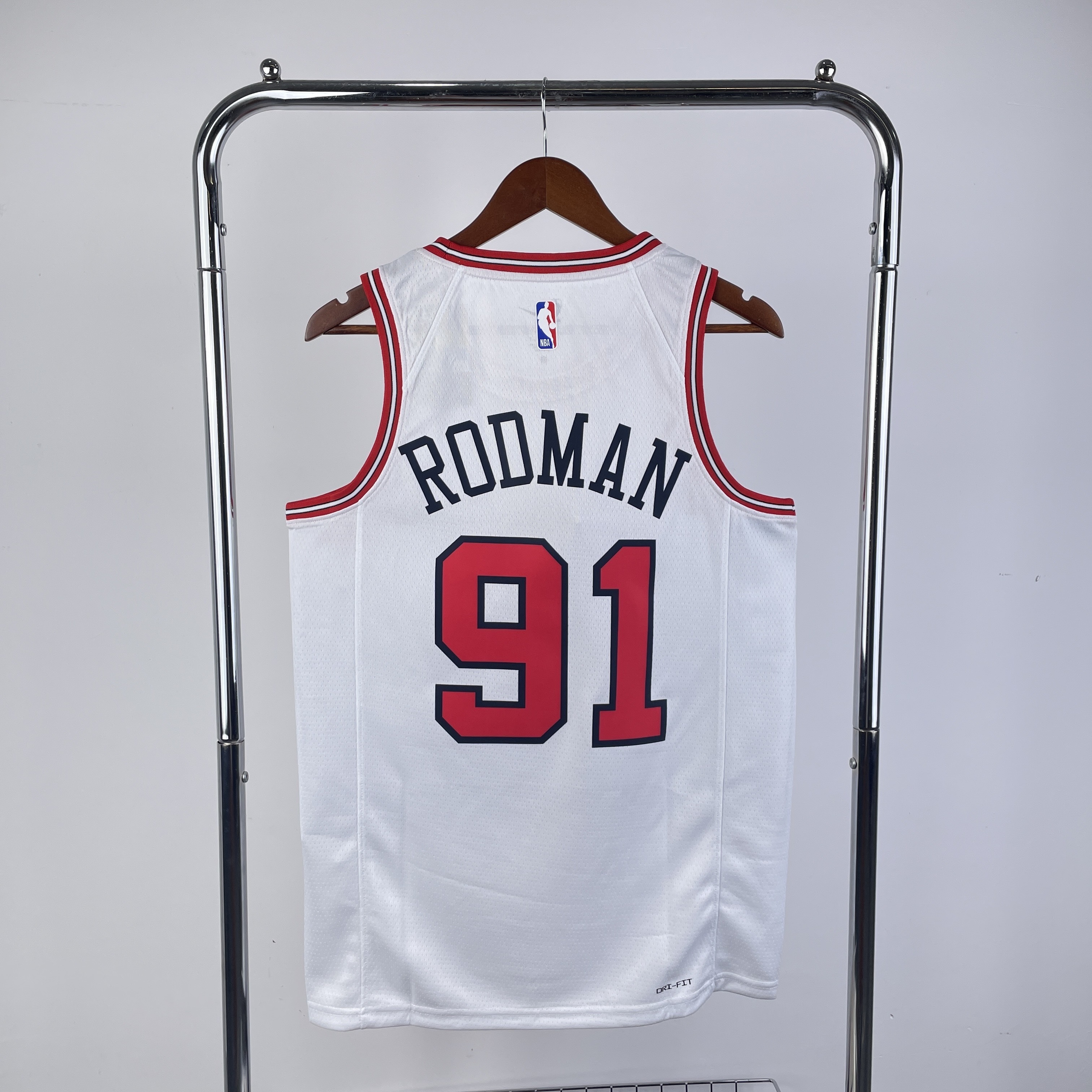 23 Season Chicago Bulls White Jersey No.91