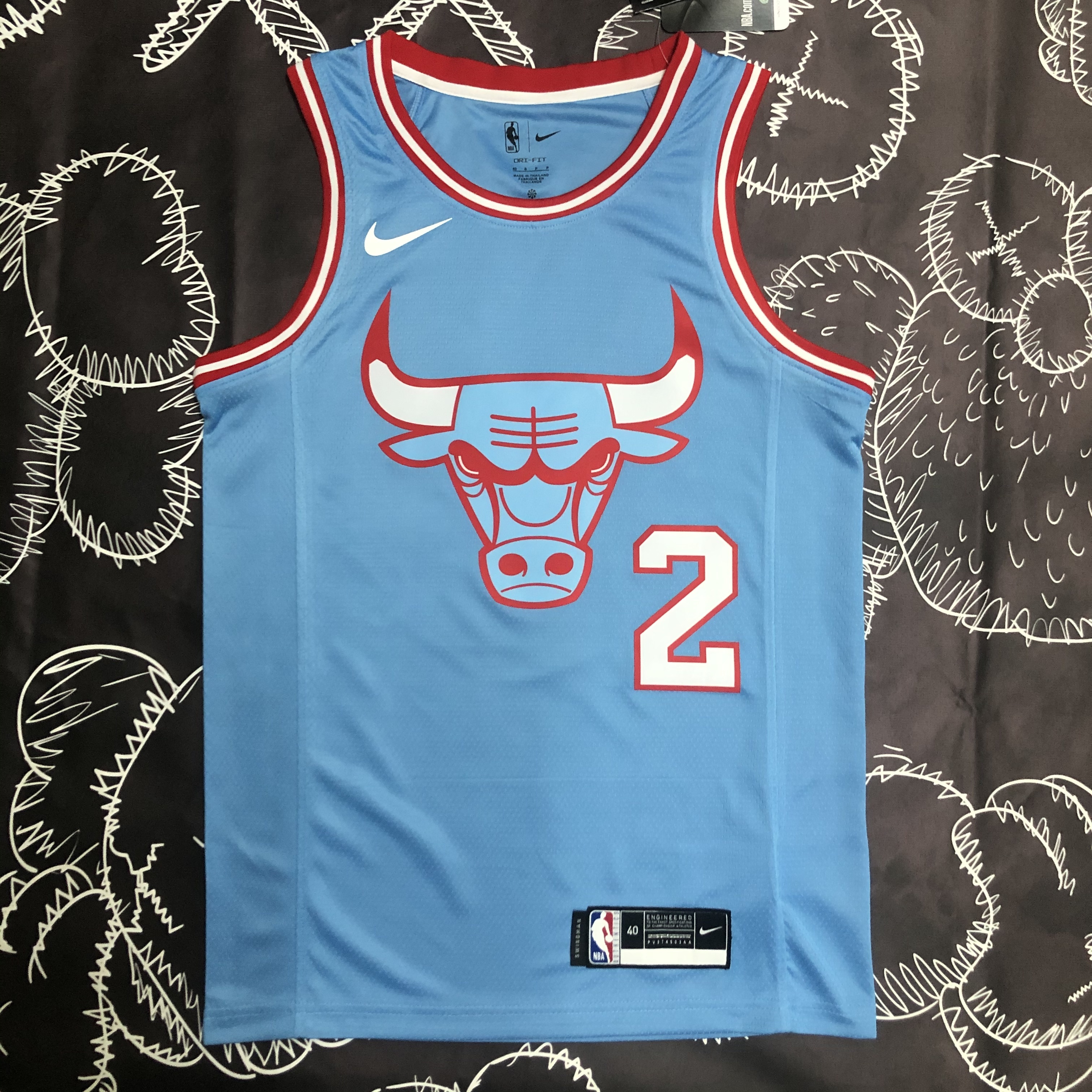 Chicago Bulls Blue Jersey No.2