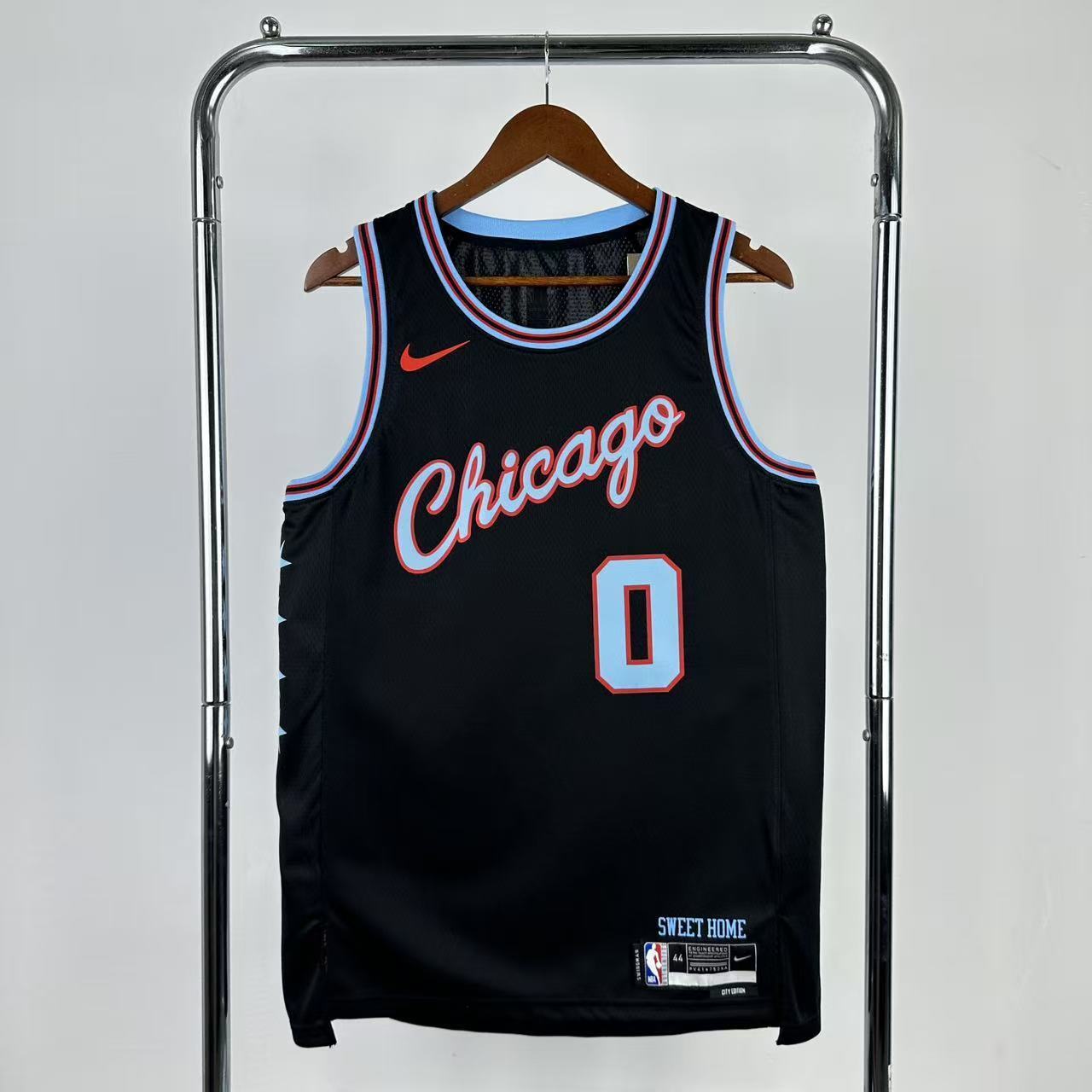 26 Season Chicago Bulls City Edition Jersey No.0