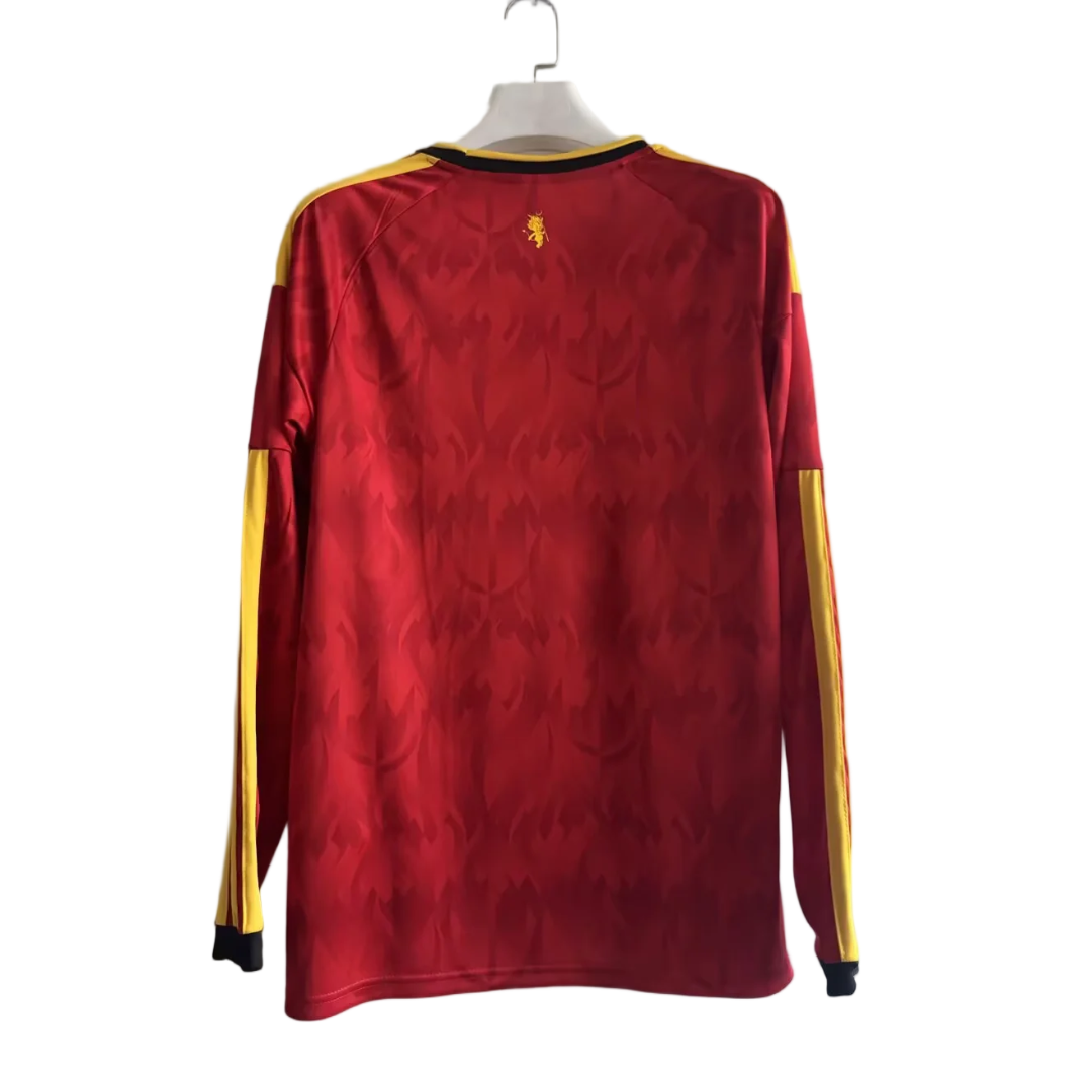 2026 World Cup Belgium Home Jersey Long Sleeves S-4XL