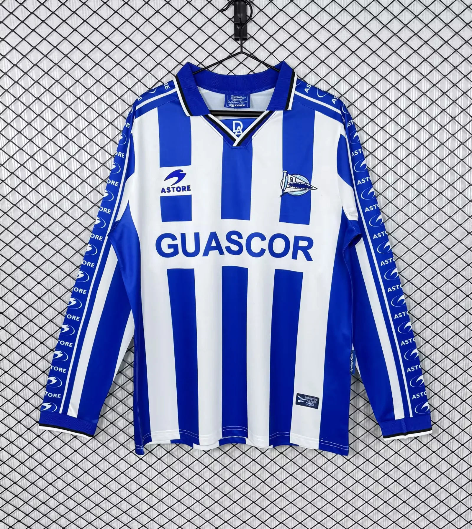 Retro Alavés 1998/99 Home Jersey Long Sleeves S-XXL