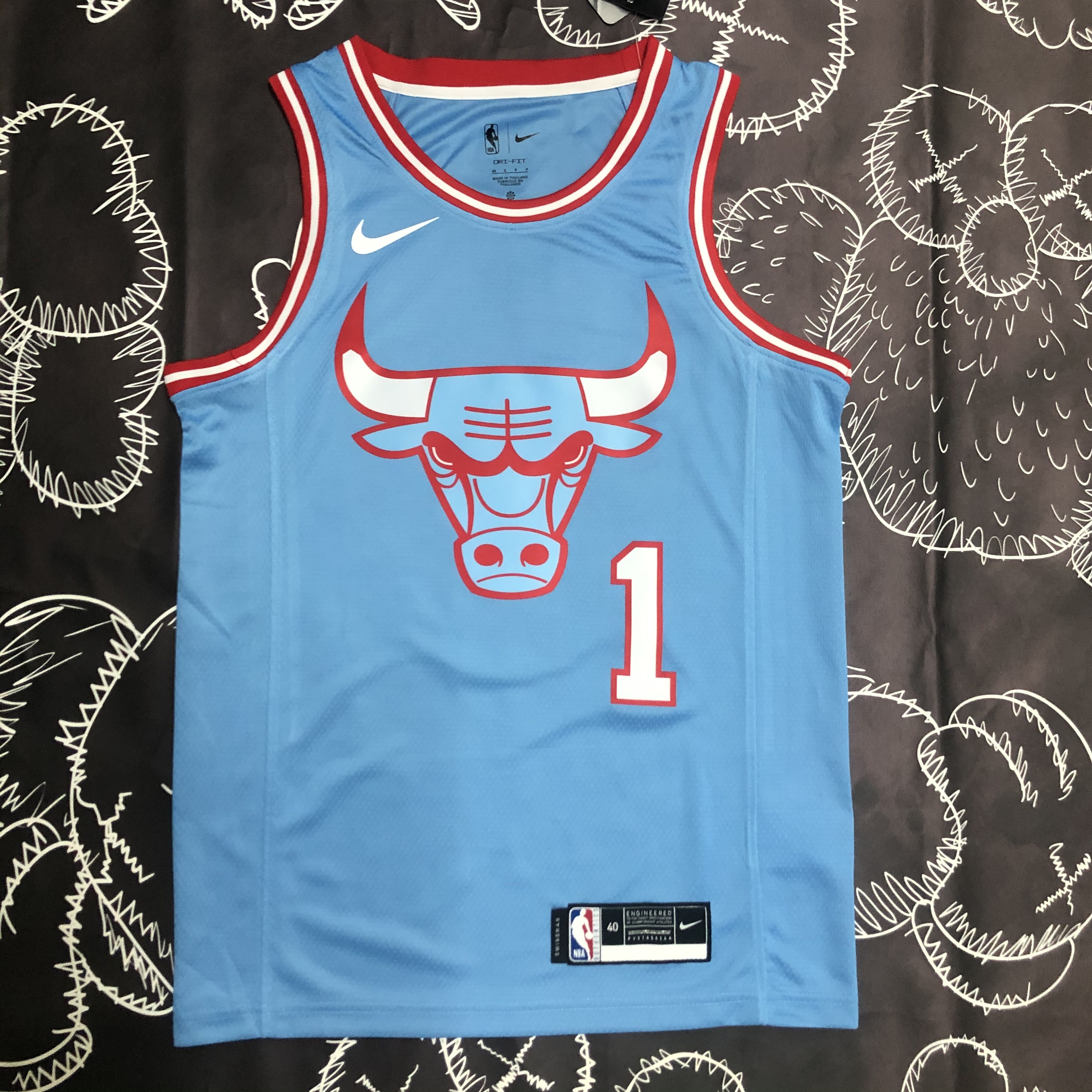 Chicago Bulls Blue Jersey No.1