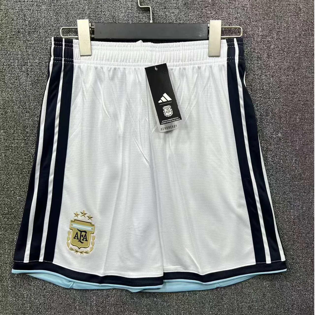 2026 World Cup Argentina White Shorts