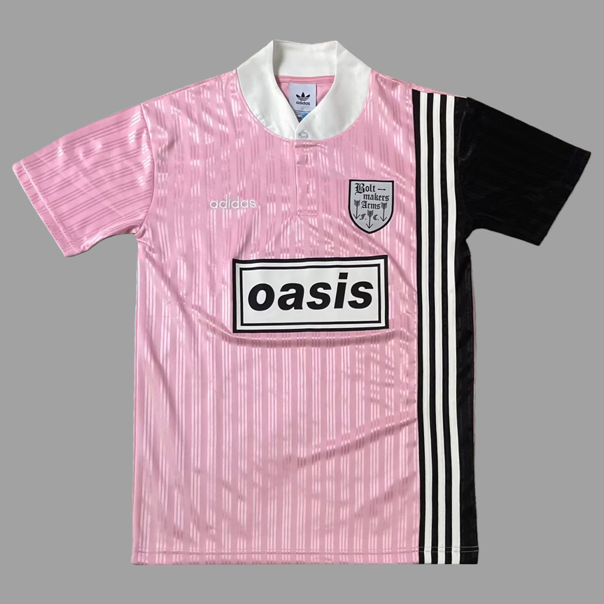 95/96 Oasis Boltmakers Arms Pink Retro Jersey
