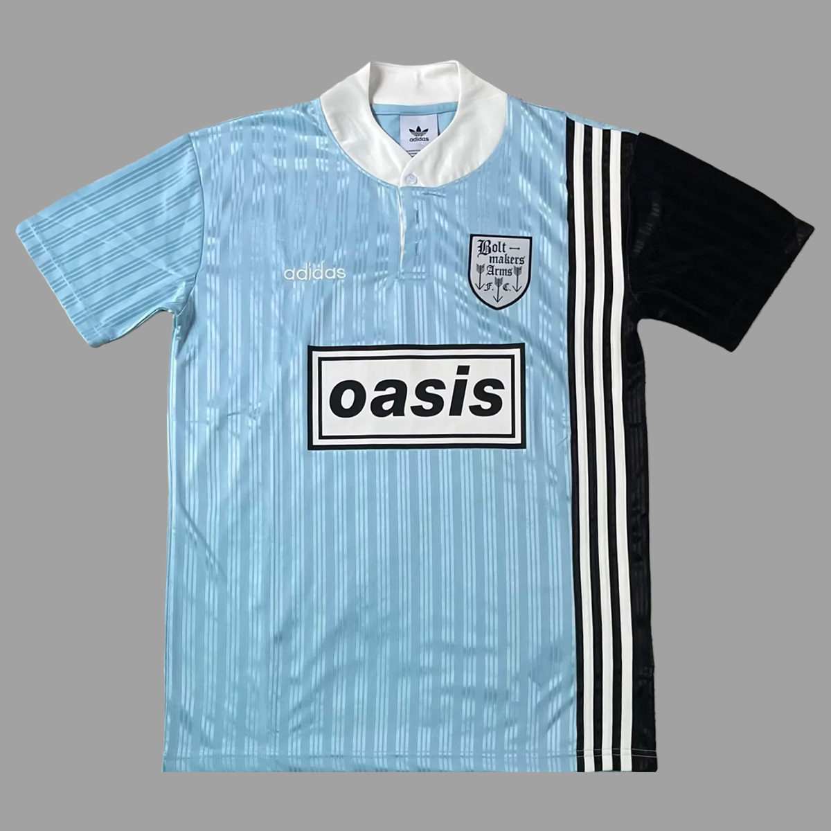 95/96 Oasis Boltmakers Arms Blue Retro Jersey