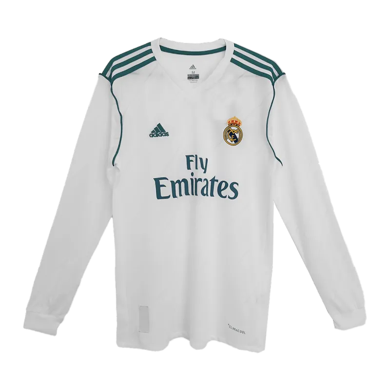 Vintage Soccer Jersey MODRIĆ #10 Real Madrid Home Long Sleeve 2017/18
