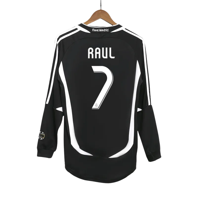 Vintage Soccer Jersey RAUL #7 Real Madrid Away Long Sleeve 2006/07