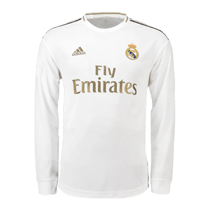 Vintage Soccer Jersey Real Madrid Home Long Sleeve 2019/20
