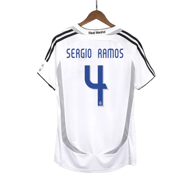 Vintage Soccer Jersey SERGIO RAMOS #4 Real Madrid Home 2006/07