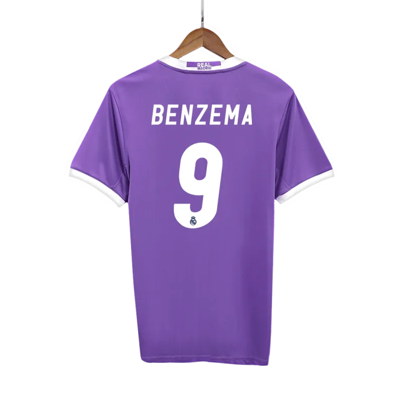 Vintage Soccer Jersey BENZEMA #9 Real Madrid Away 2016/17