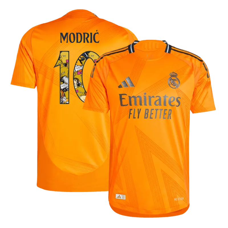 MODRIĆ #10 Real Madrid Away Authentic Soccer Jersey 2024/25   Bear Champ Font