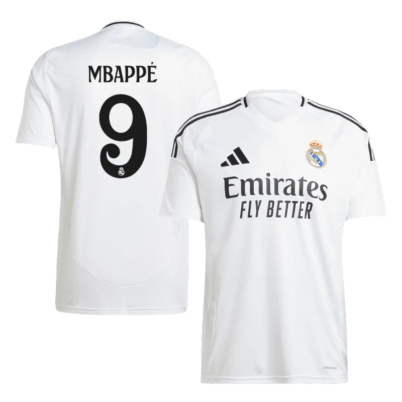 MBAPPÉ #9 Real Madrid Home Soccer Jersey 2024/25