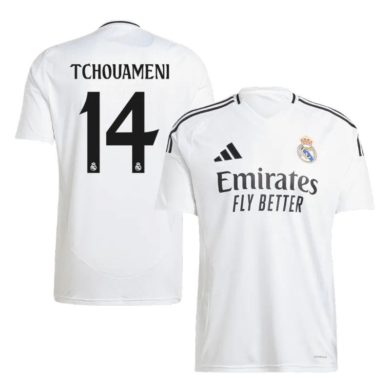 TCHOUAMENI #14 Real Madrid Home Soccer Jersey 2024/25