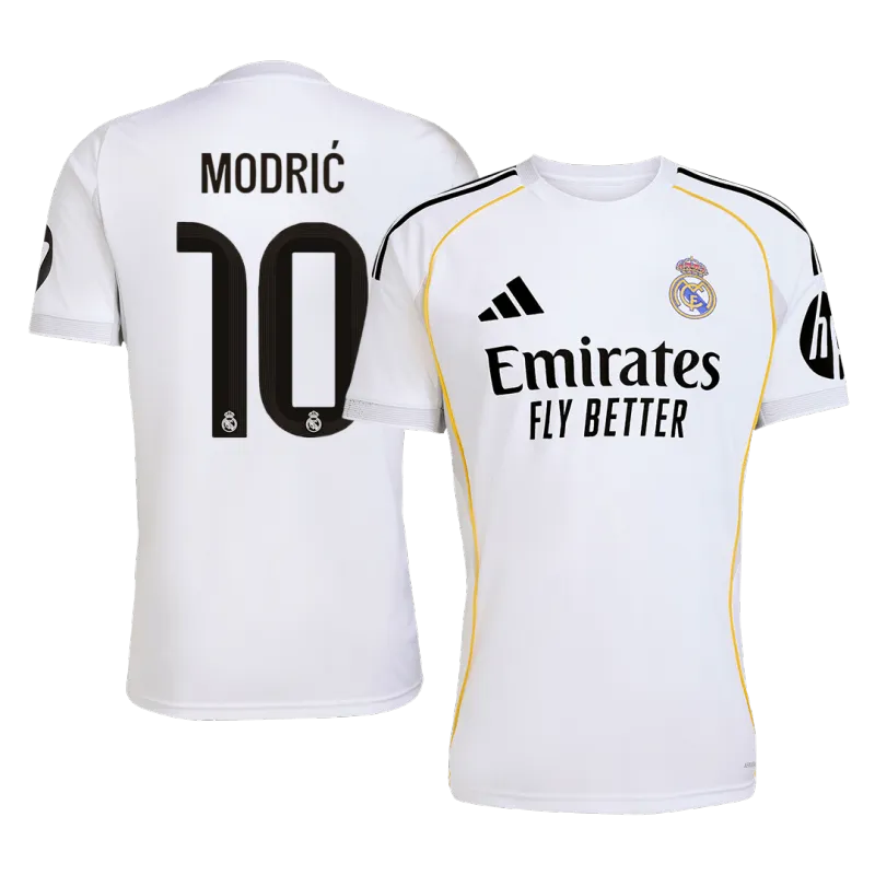 MODRIĆ #10 Real Madrid Home Soccer Jersey 2025/26