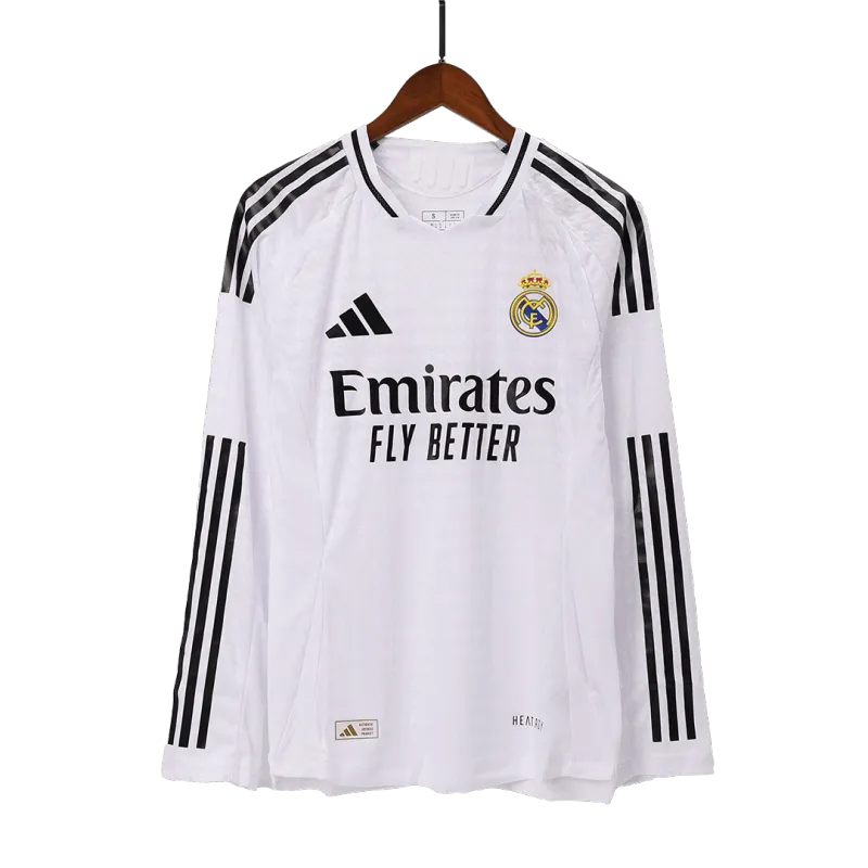 Authentic Real Madrid Home Long Sleeve Soccer Jersey 2024/25