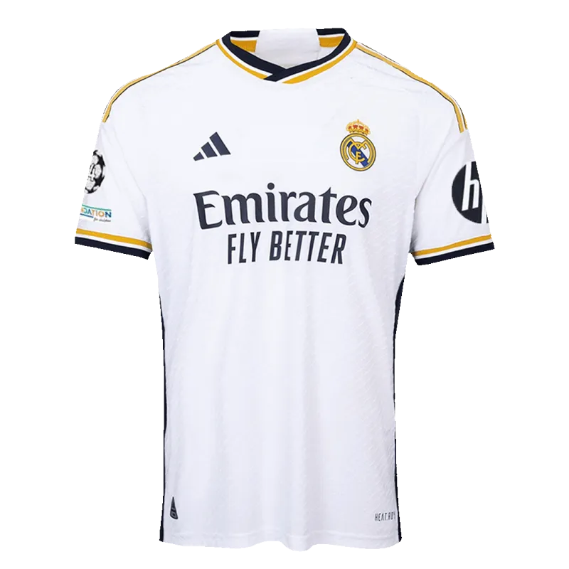 Real Madrid Home Authentic Soccer Jersey 2023/24   UCL