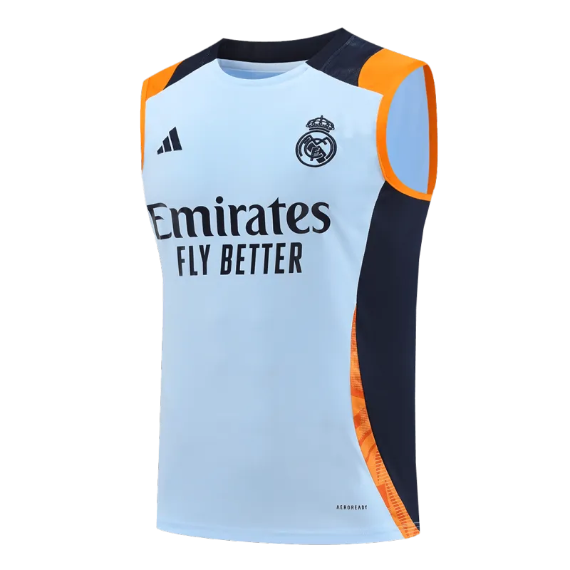 Real Madrid Pre-Match Sleeveless Top 2024/25 Blue