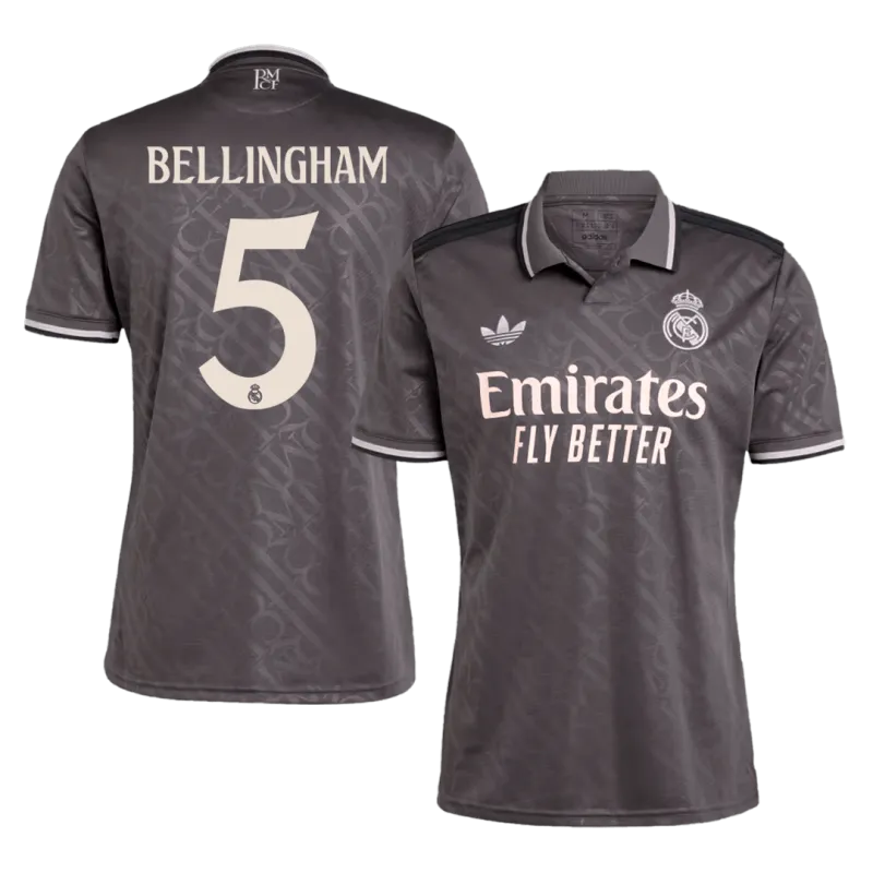 BELLINGHAM #5 Real Madrid Third Away Soccer Jersey 2024/25