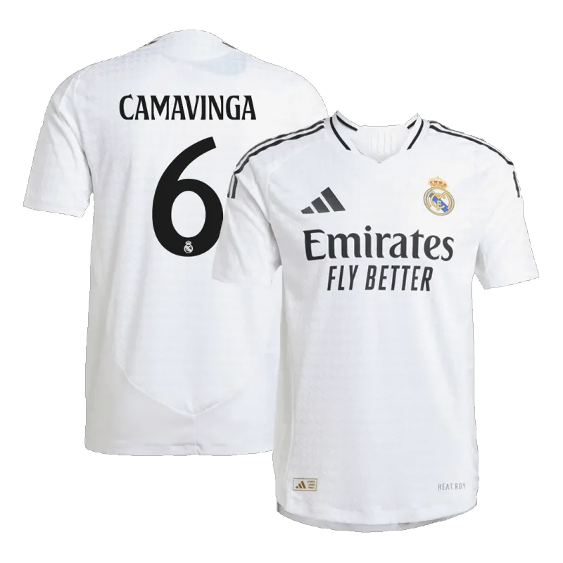 CAMAVINGA #6 Real Madrid Home Authentic Soccer Jersey 2024/25