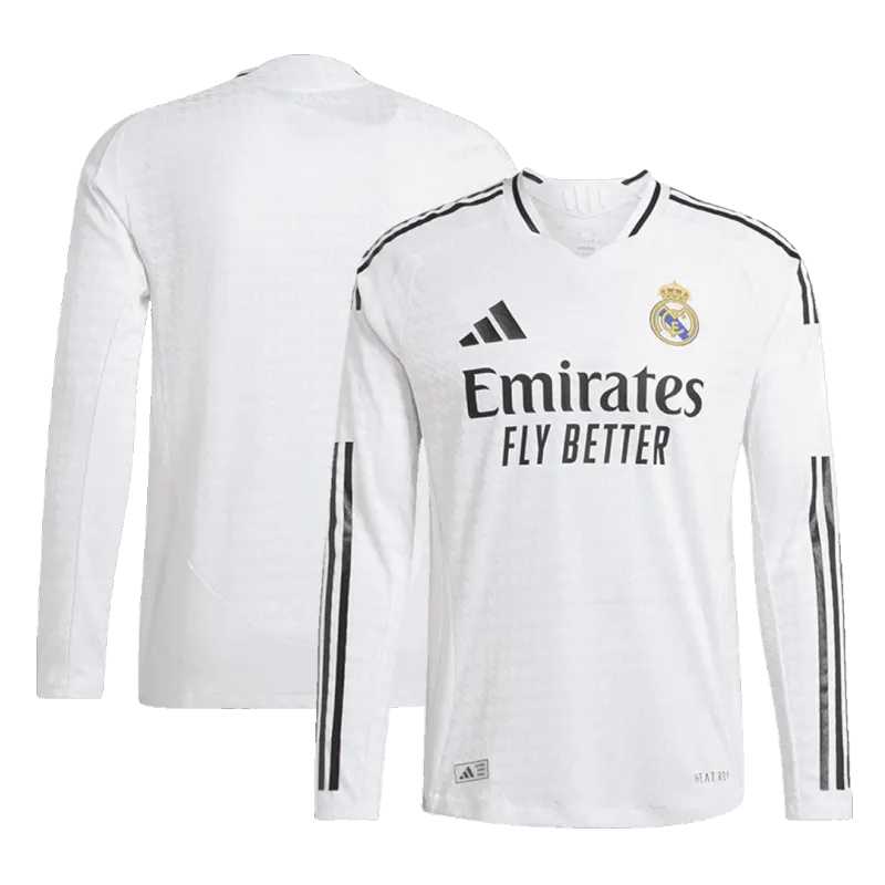 Authentic Real Madrid Home Long Sleeve Soccer Jersey 2024/25