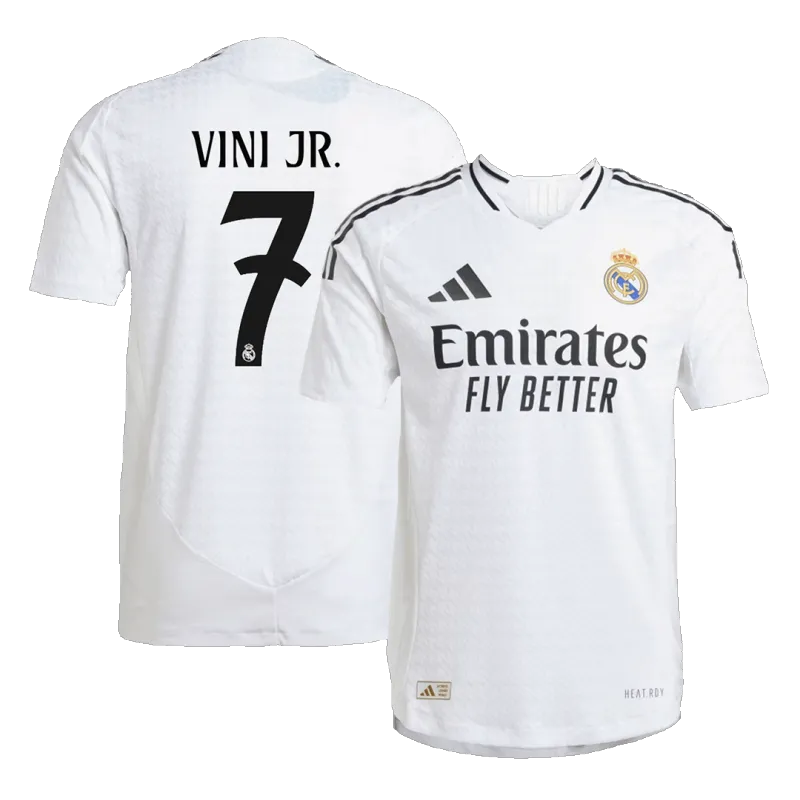 VINI JR. #7 Real Madrid Home Authentic Soccer Jersey 2024/25