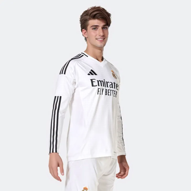 Real Madrid Home Long Sleeve Soccer Jersey 2024/25