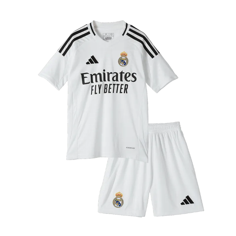Real Madrid Home Kids Soccer Jerseys Kit 2024/25